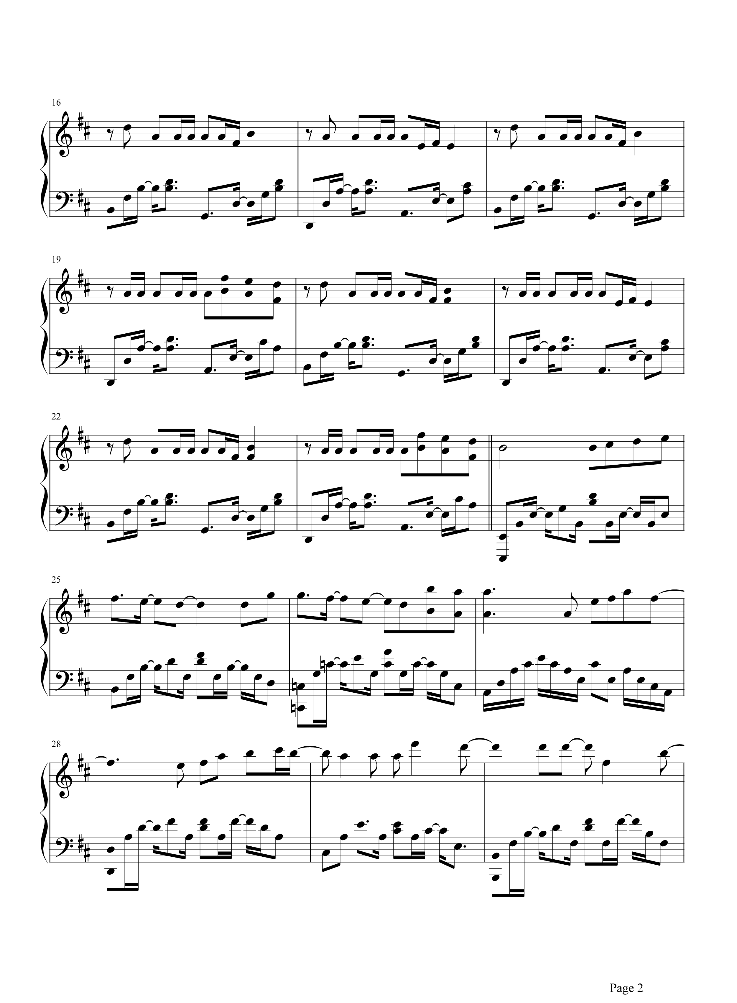 月牙湾钢琴谱-飞儿乐团-每一段时光只要放在心上就是地久天长2