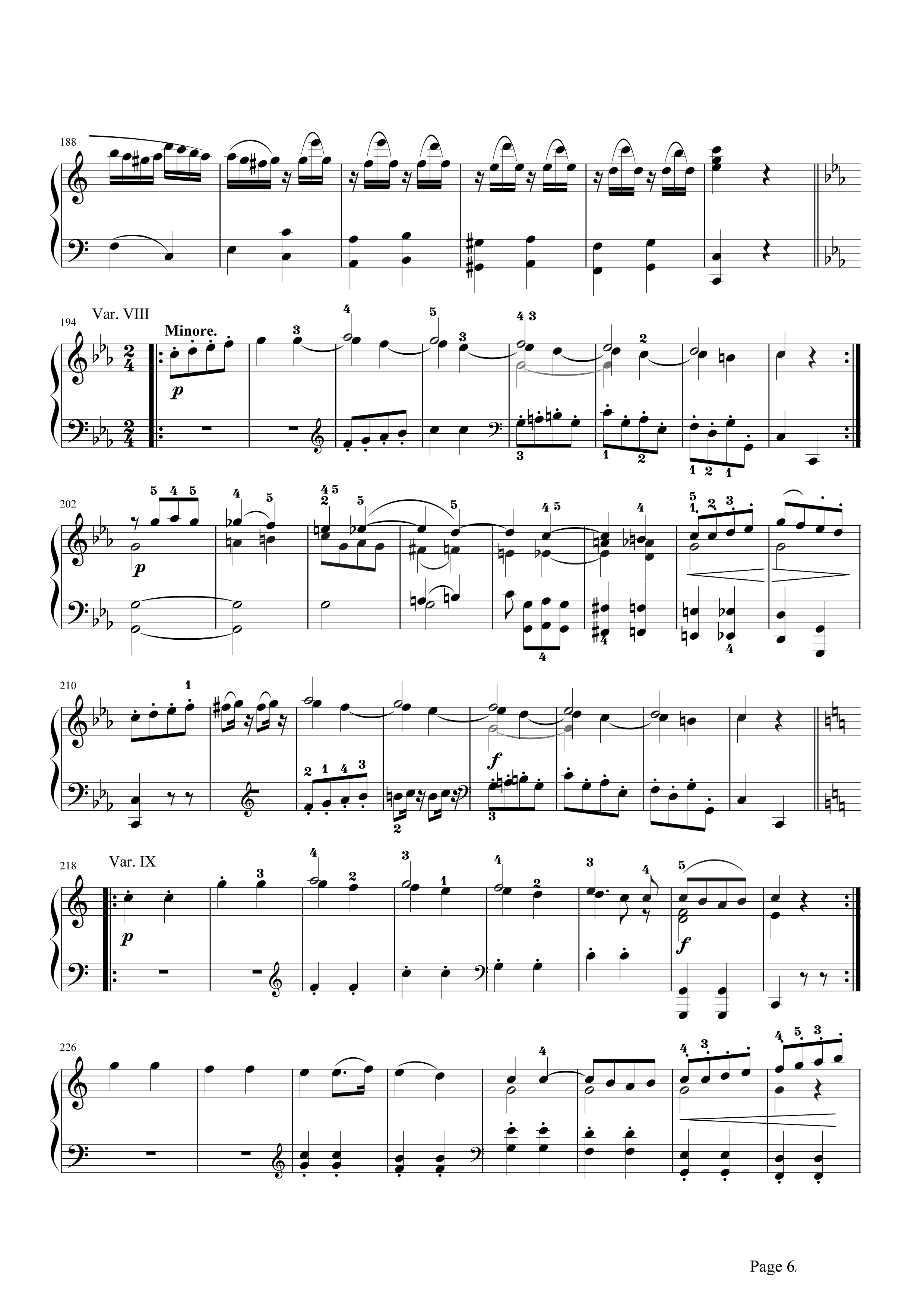 小星星变奏曲钢琴谱 解读莫扎特小星星变奏曲星星们都已经到齐了6