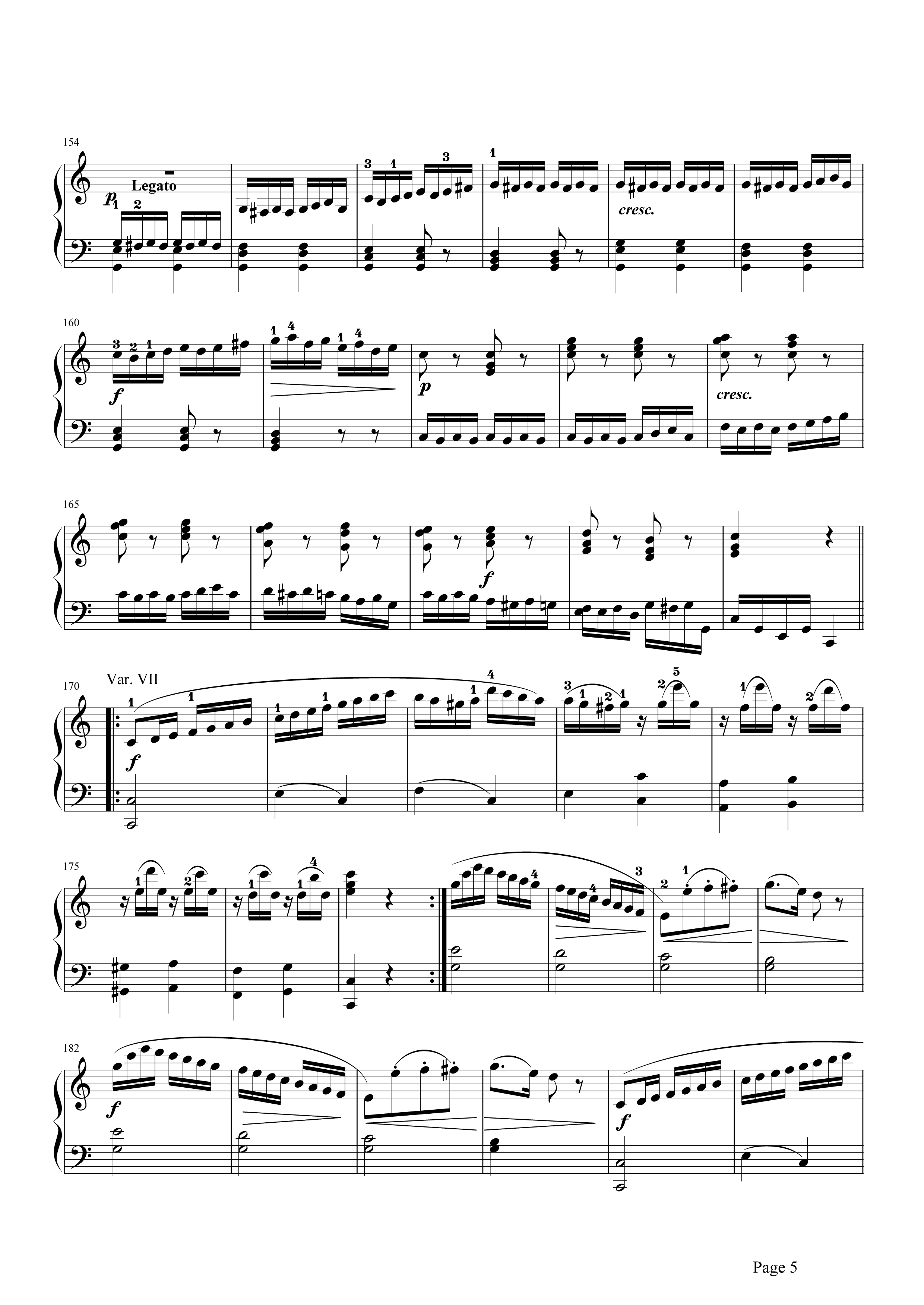 小星星变奏曲钢琴谱 解读莫扎特小星星变奏曲星星们都已经到齐了5