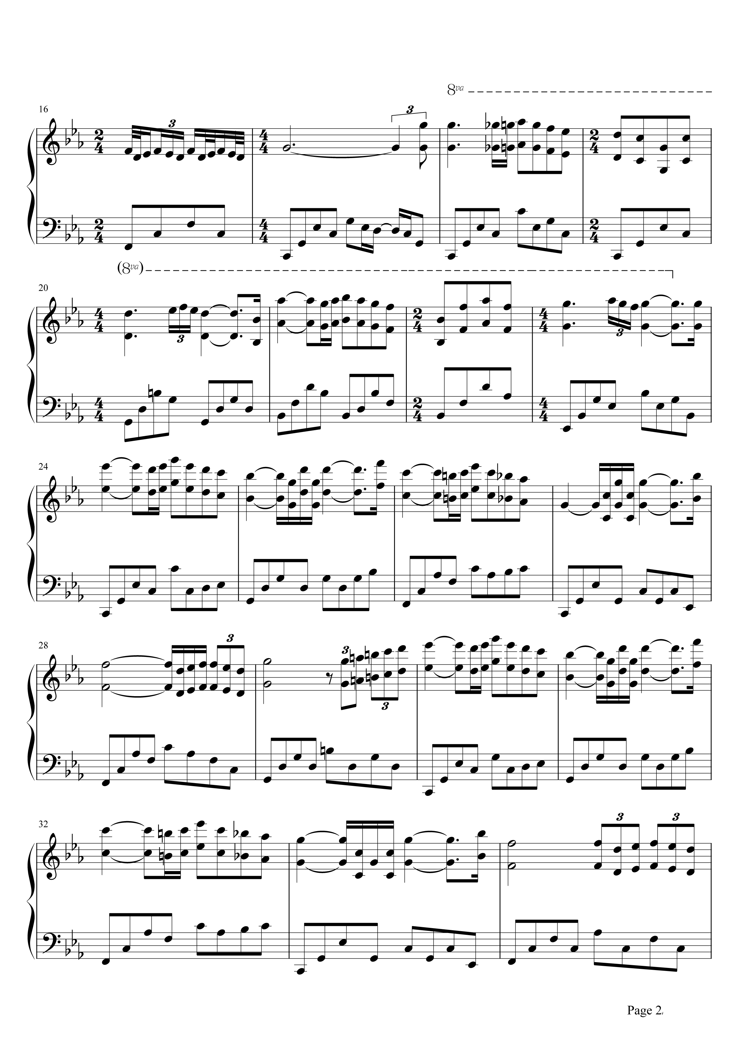 爱的协奏曲钢琴谱 理查德克莱德曼一首表达爱的钢琴曲2