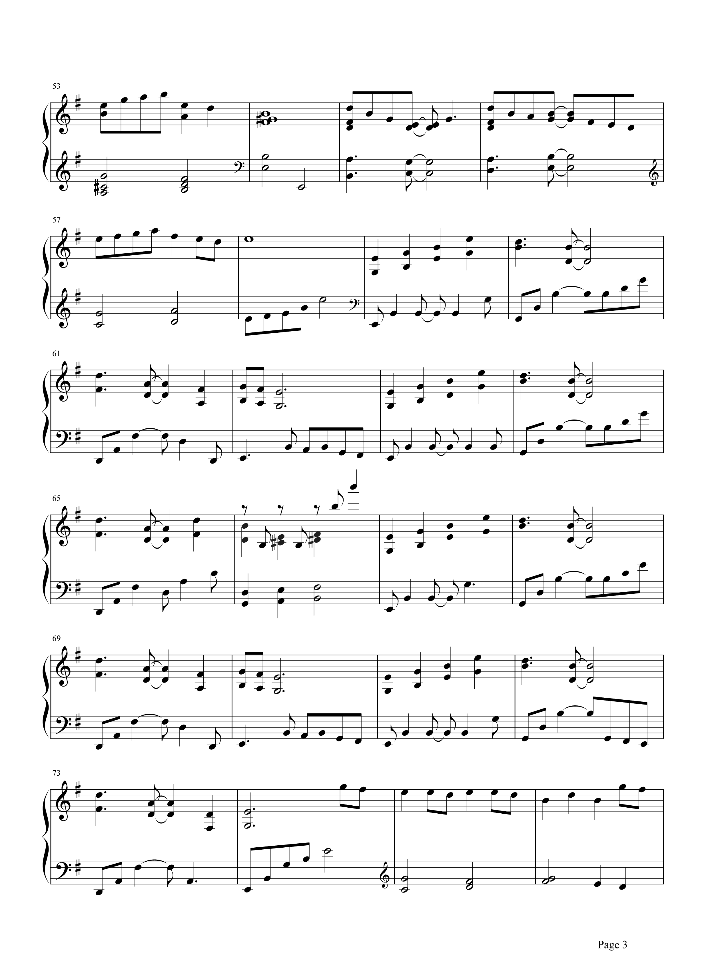 晨星钢琴谱 林海-音乐清轻如流水，是人世间最美的抒情3