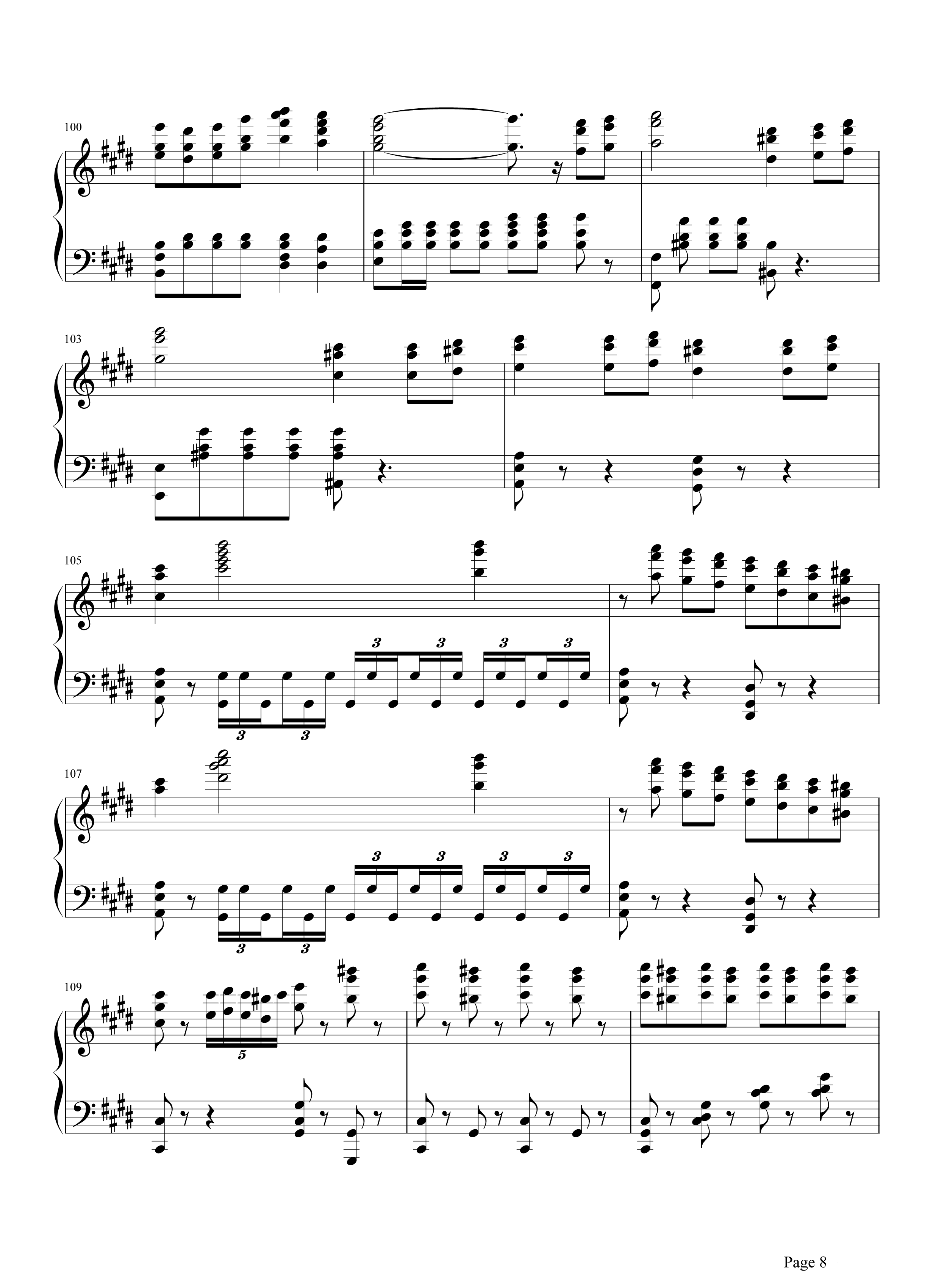 劲乐团V3钢琴谱 原来你是这样的贝多芬悲怆鸣奏曲第三乐章8