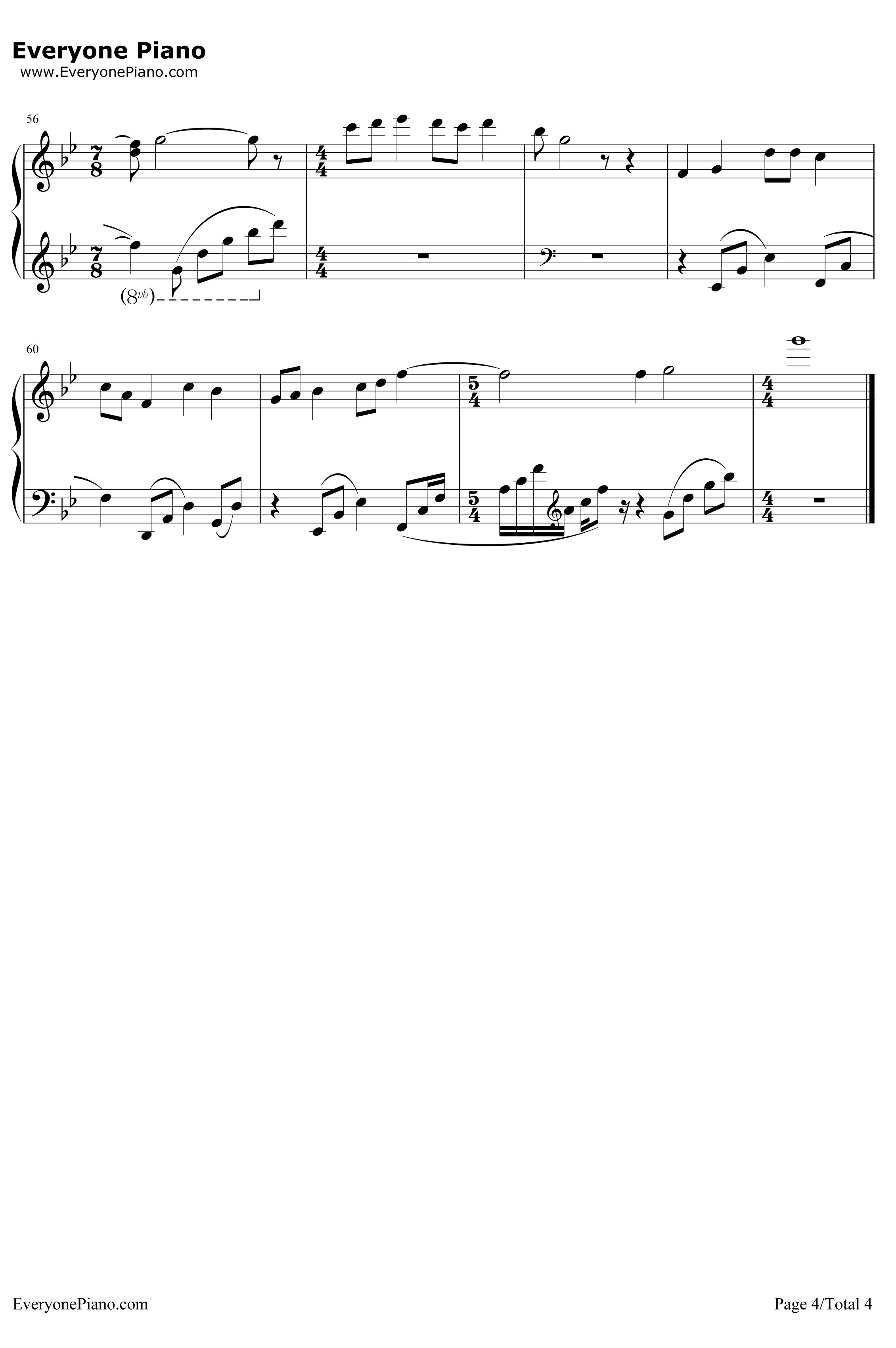 千年风雅钢琴谱-周子雷-来自星星的继承者们OST4
