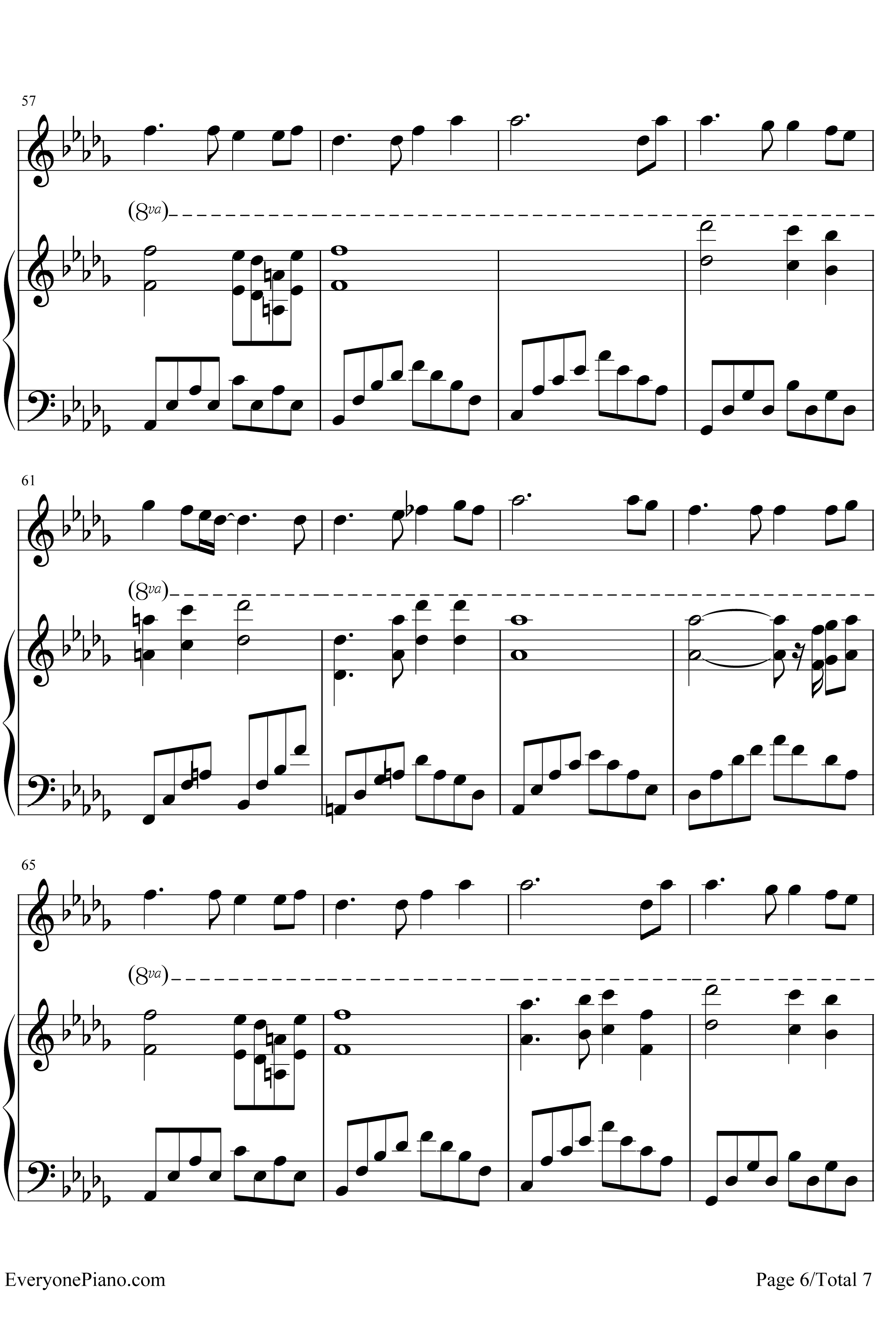 轨迹钢琴谱-周杰伦6