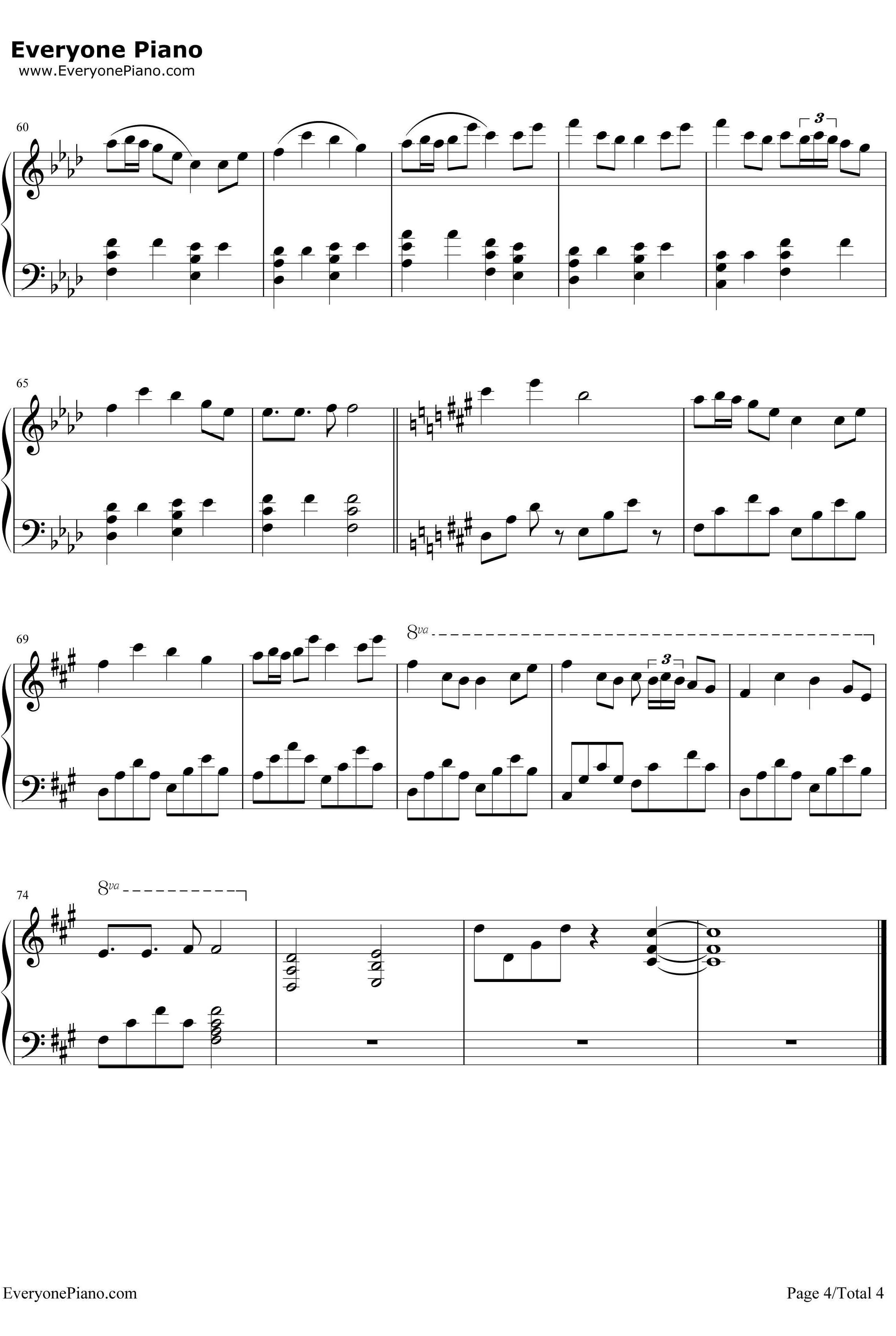胧月钢琴谱-初音未来-流星p4