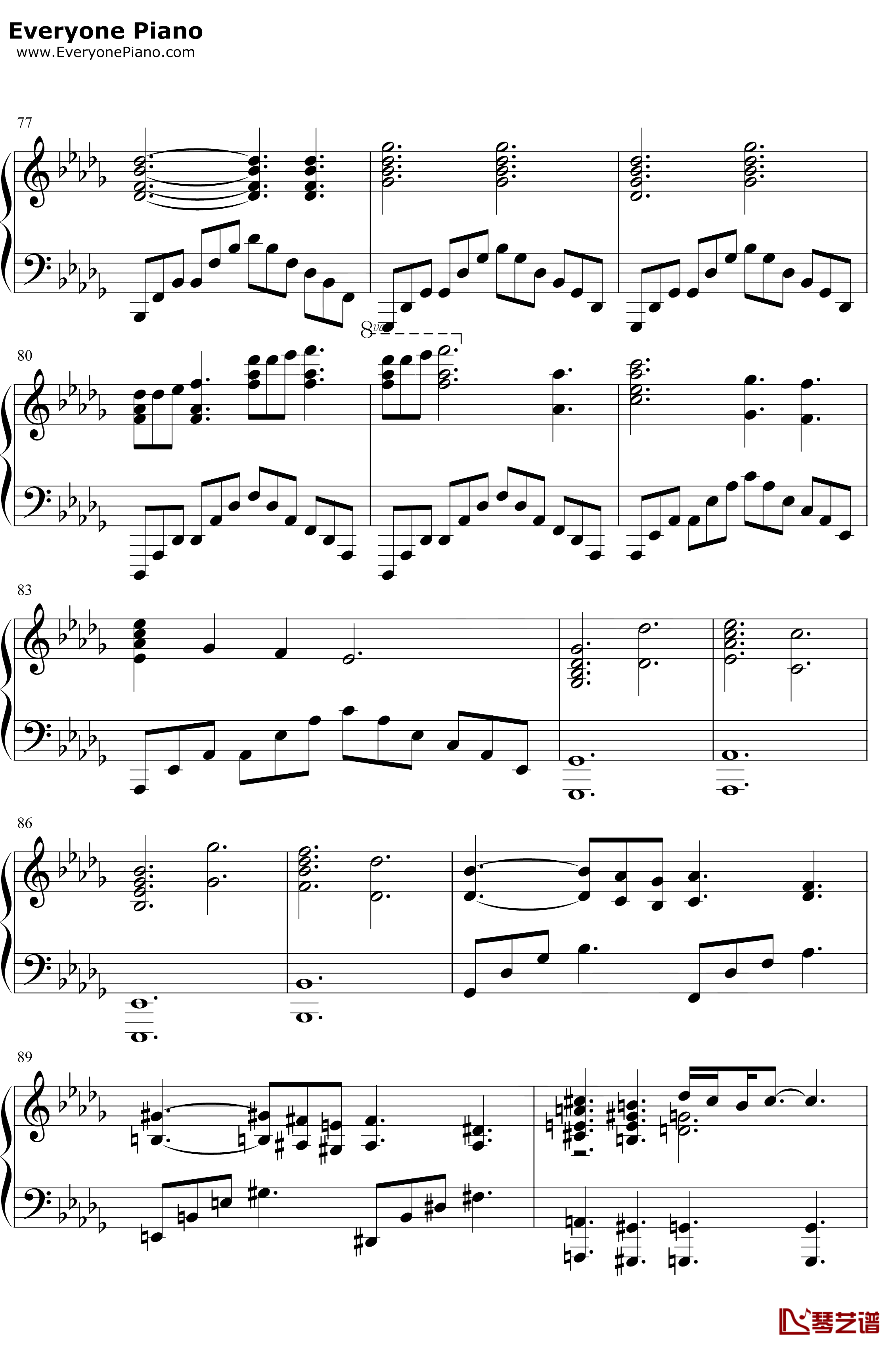 Sogno di Volare钢琴谱-ChristopherTin-文明6主题曲6