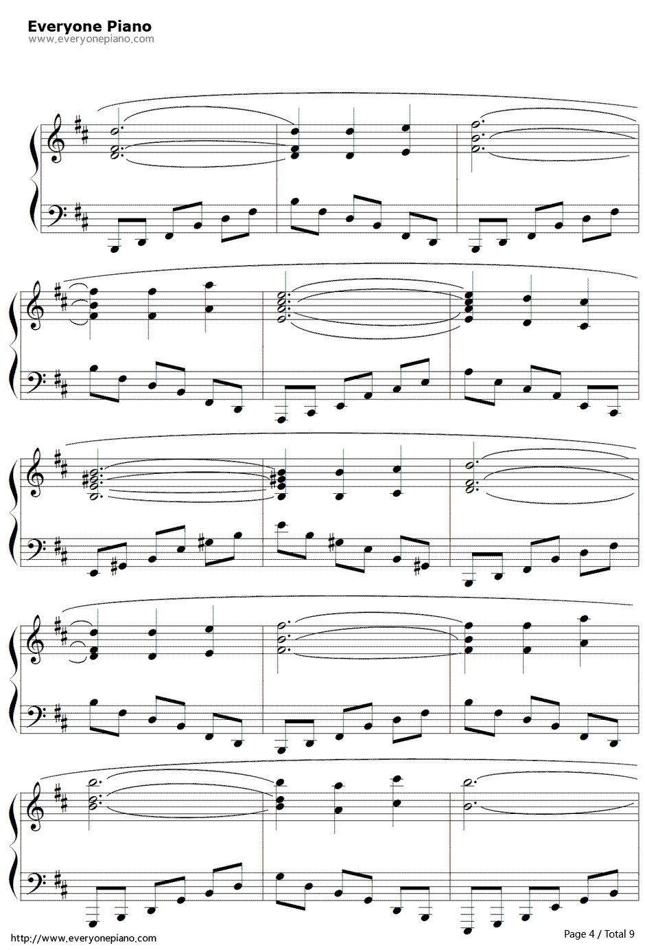 上古卷轴5：天际主题曲钢琴谱-Jeremy Soule4