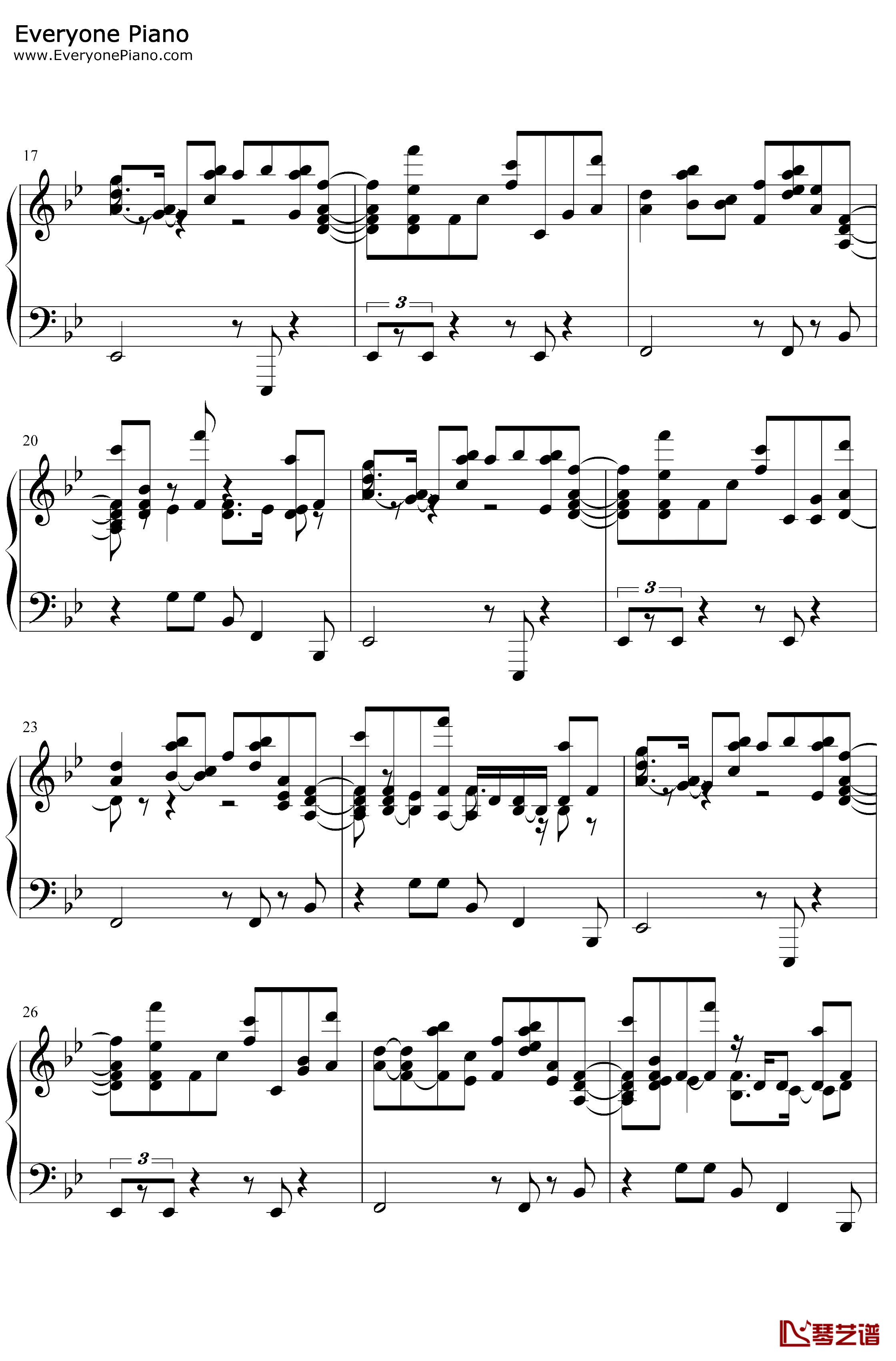 鏡面の波钢琴谱-YURiKA-宝石之国OP2