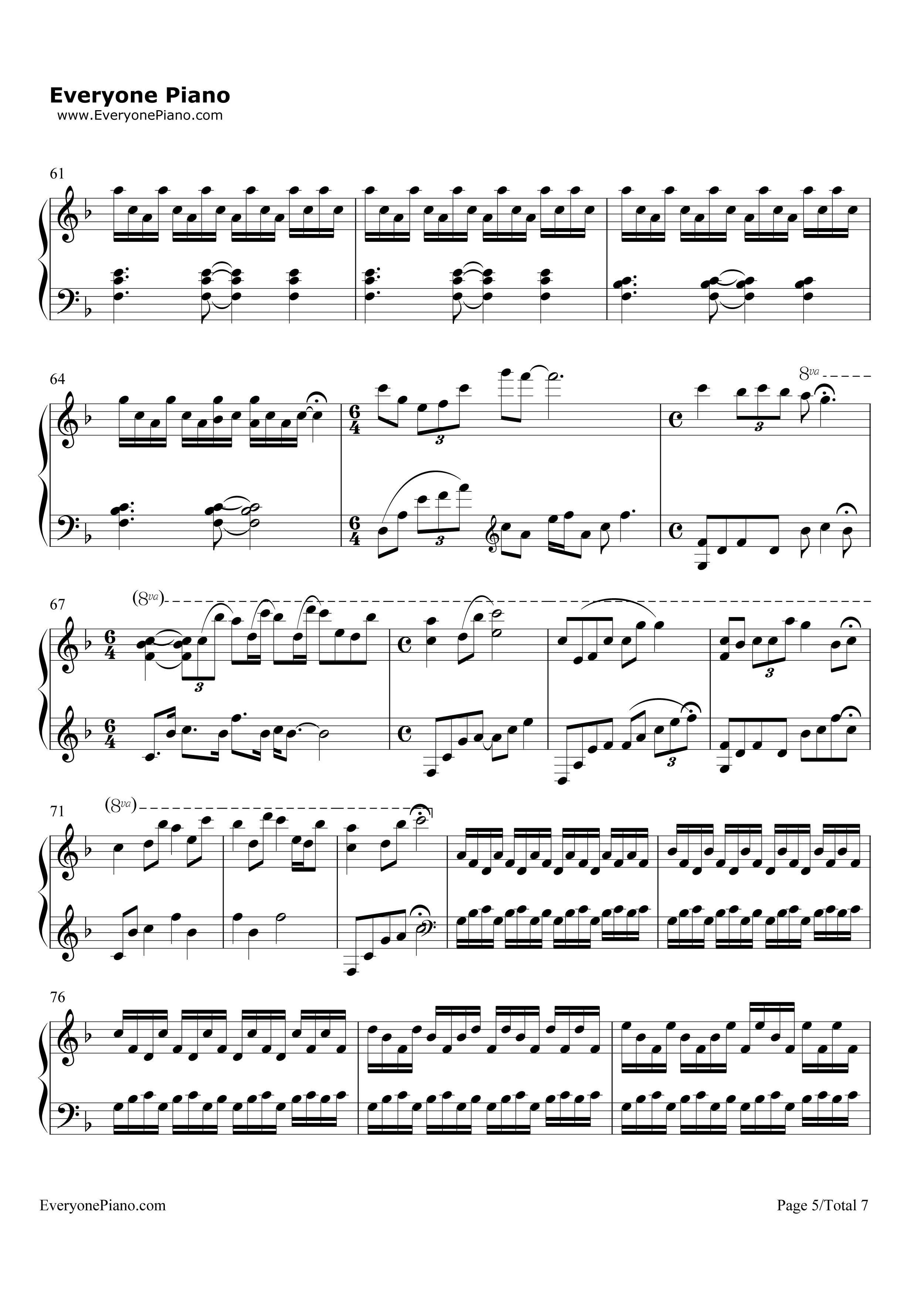 The Sunbeams... They Scatter钢琴谱-Yiruma5