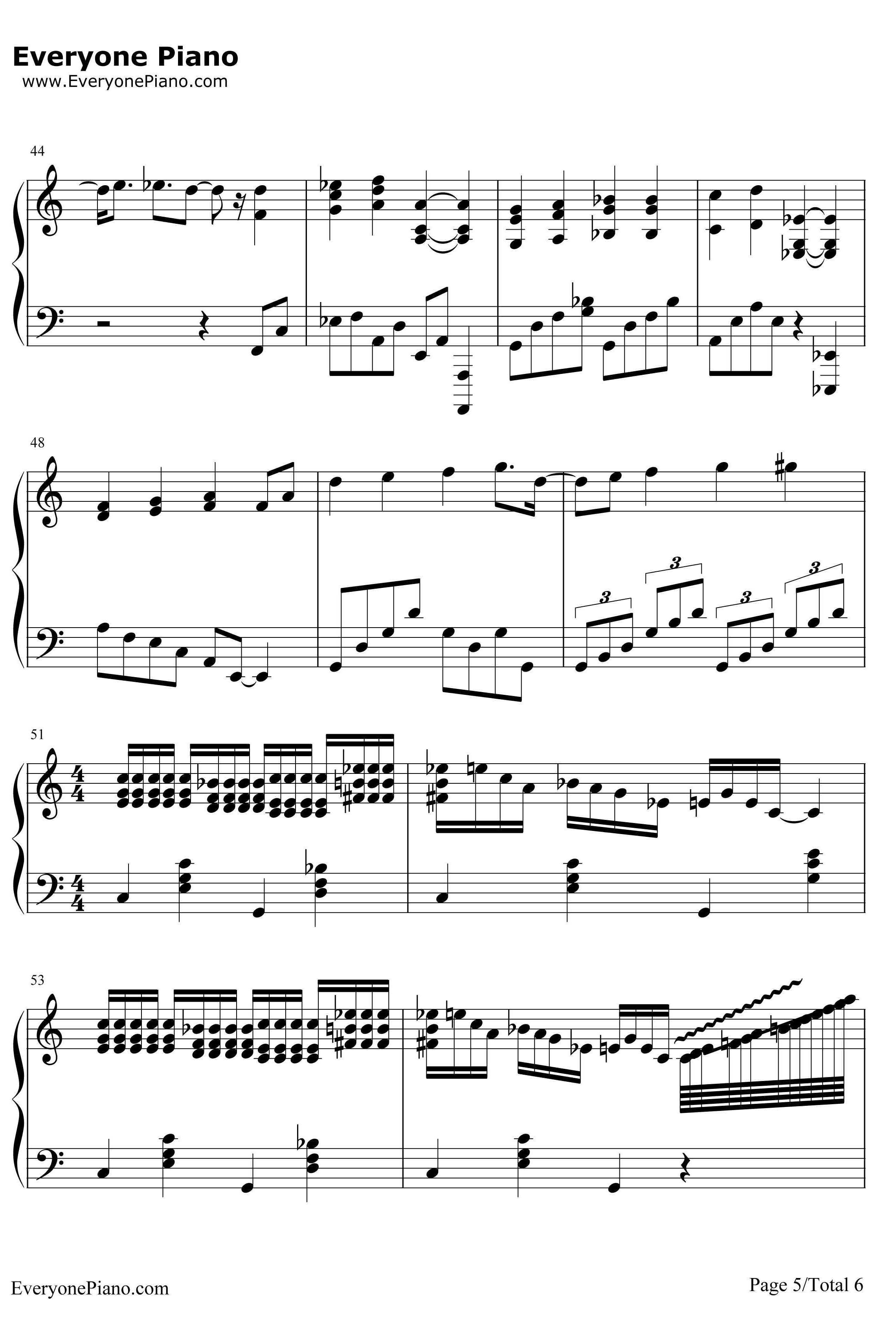 蓝色狂想曲钢琴谱-乔治·格什温GeorgeGershwin-乔治·格什温5