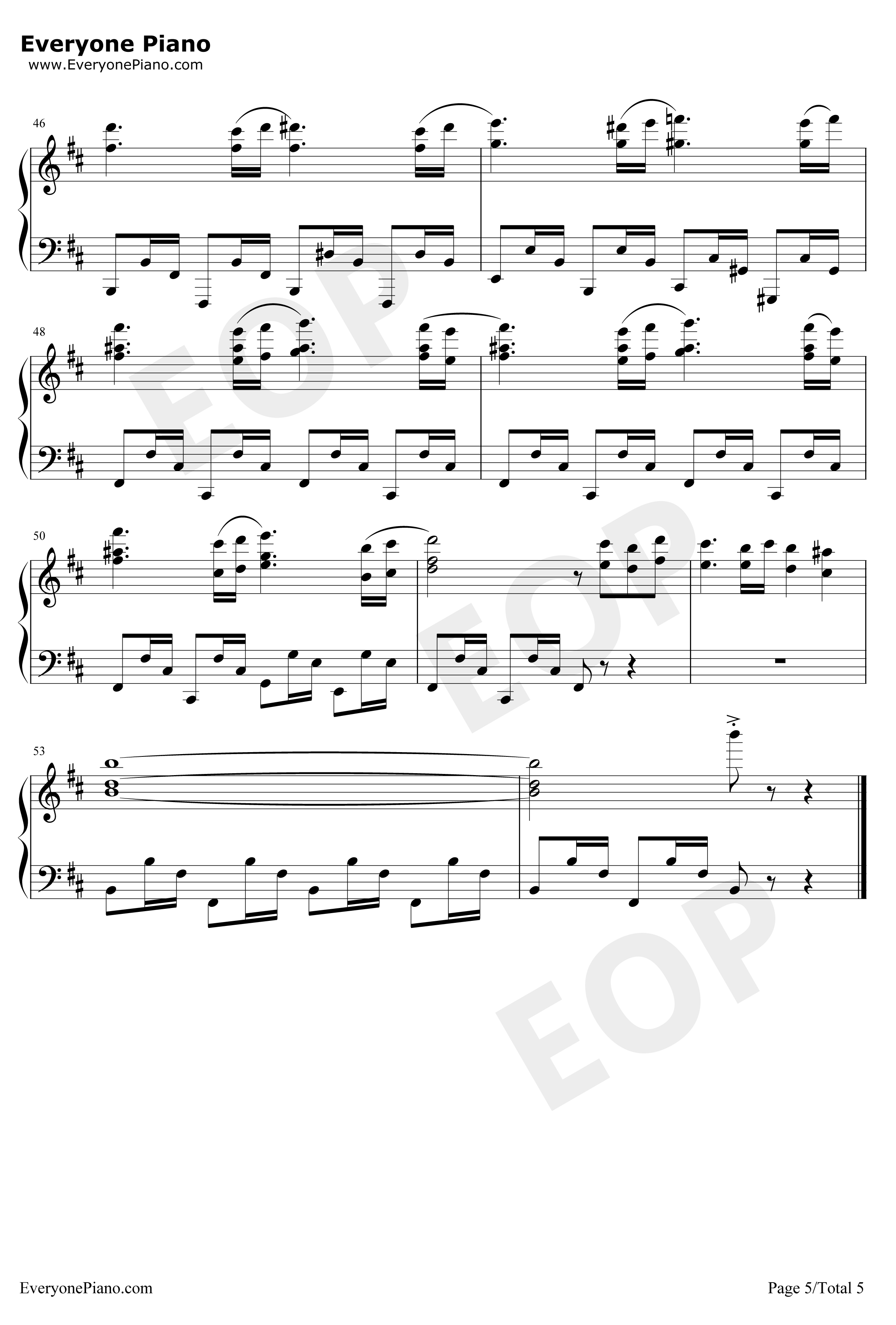 El Bimbo钢琴谱-PaulMauriat5