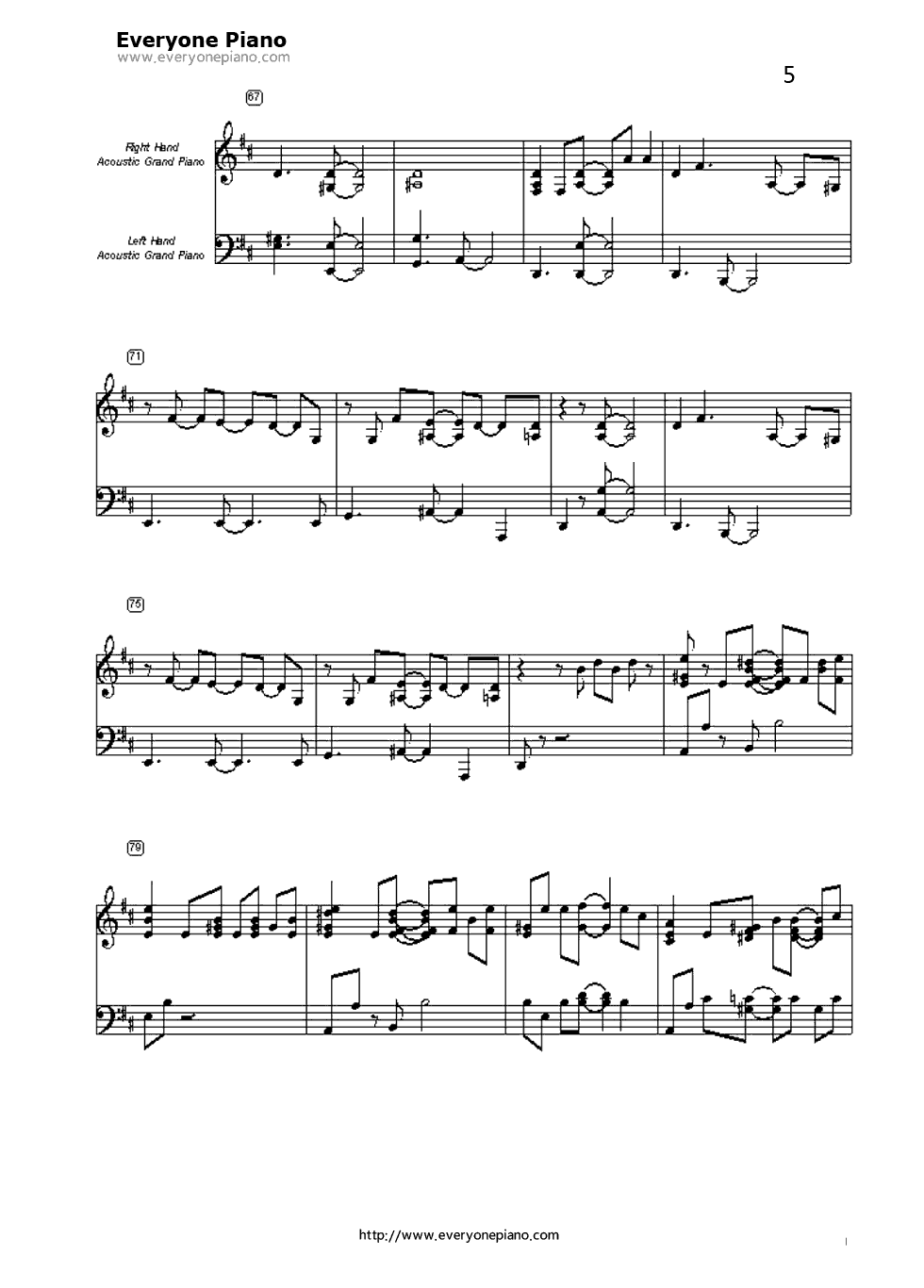 Everything钢琴谱-Michael Bublé5