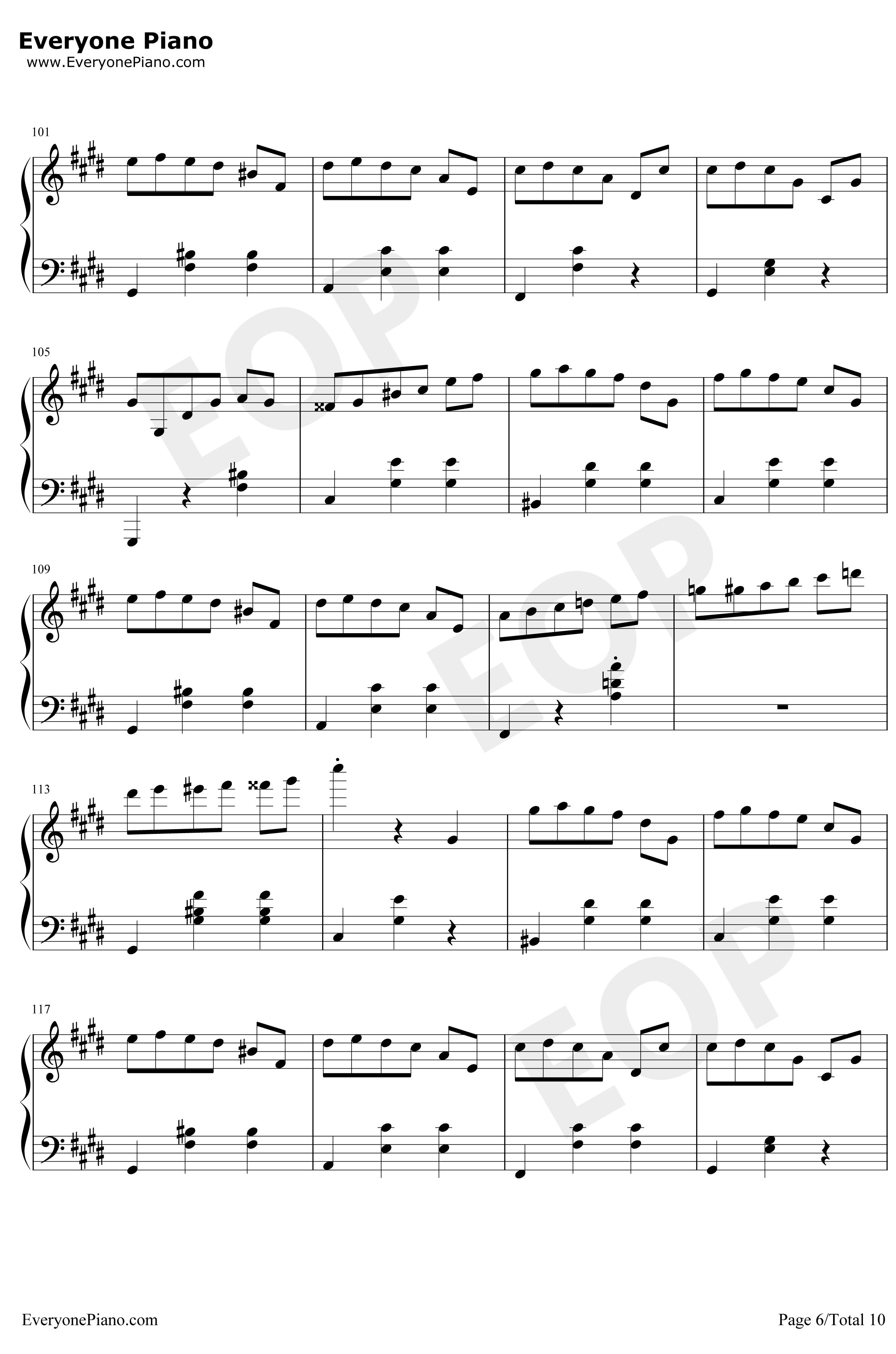 升C小调圆舞曲钢琴谱-肖邦6