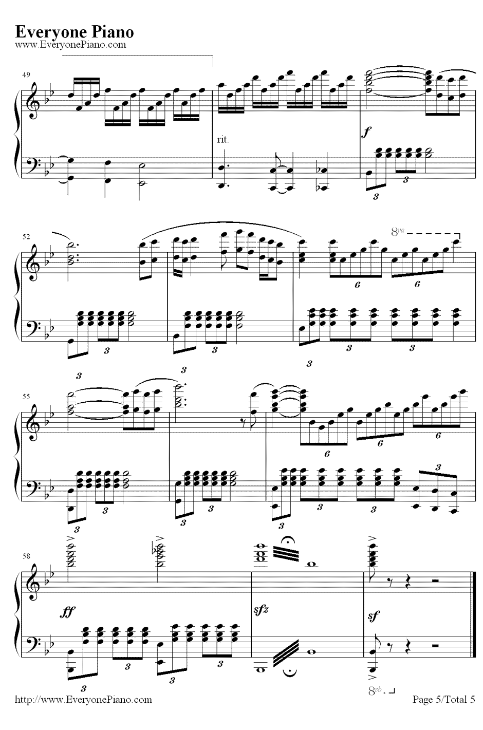 星 钢琴谱-邓丽君5