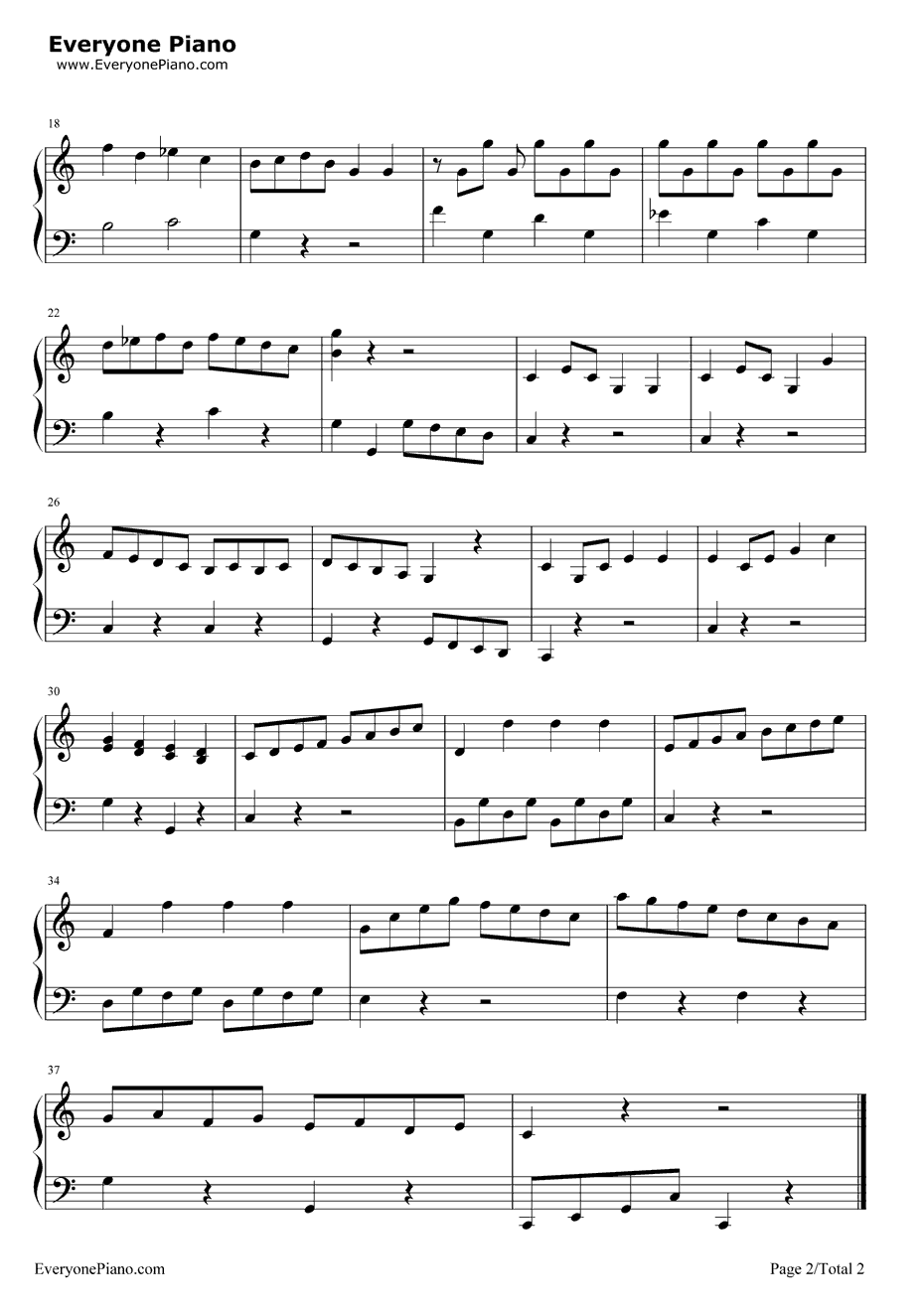 小奏鸣曲钢琴谱-克莱门蒂Clementi-Sonatina2