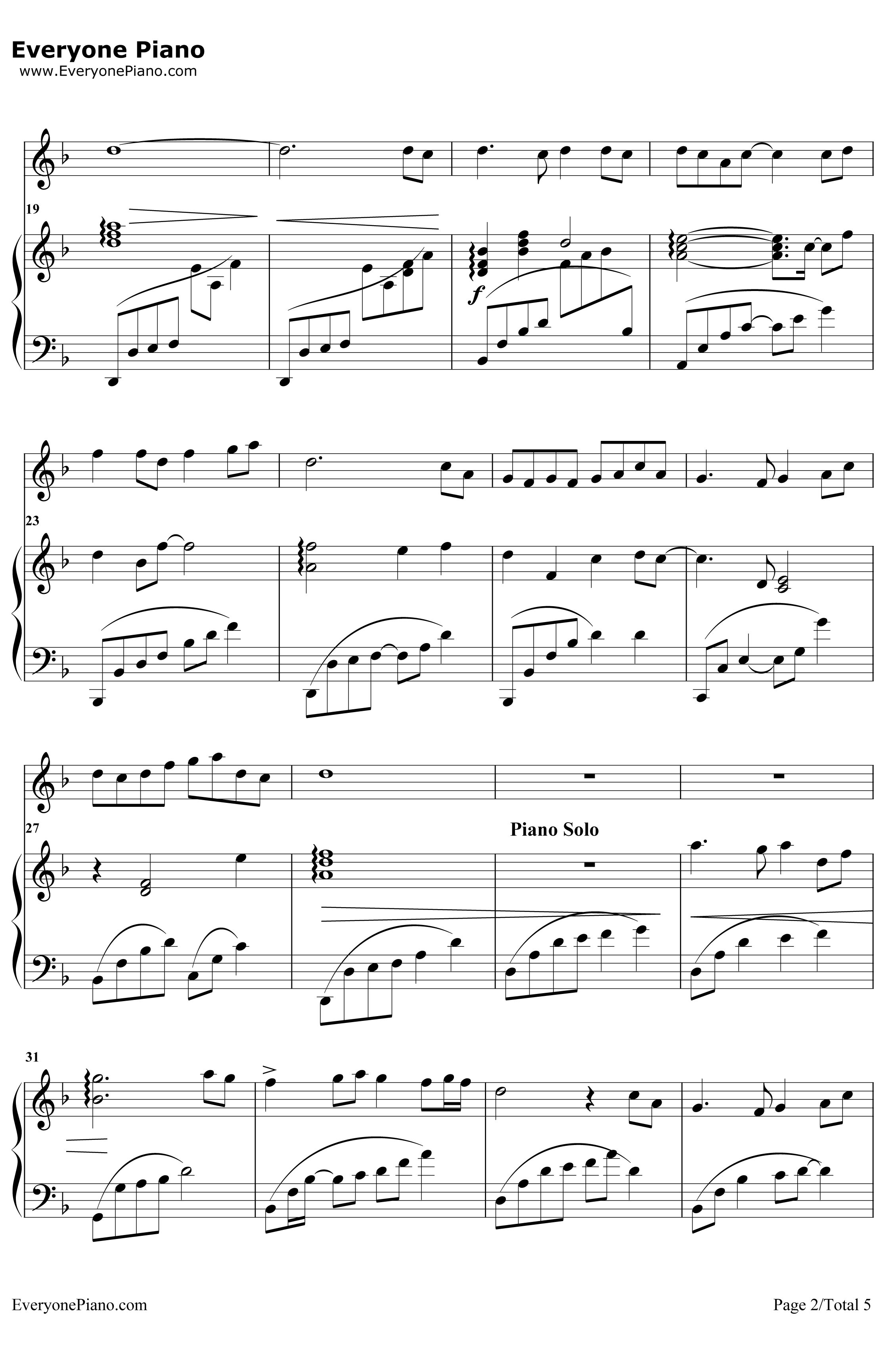绿野仙踪钢琴谱-陈悦马克-琴箫合奏2