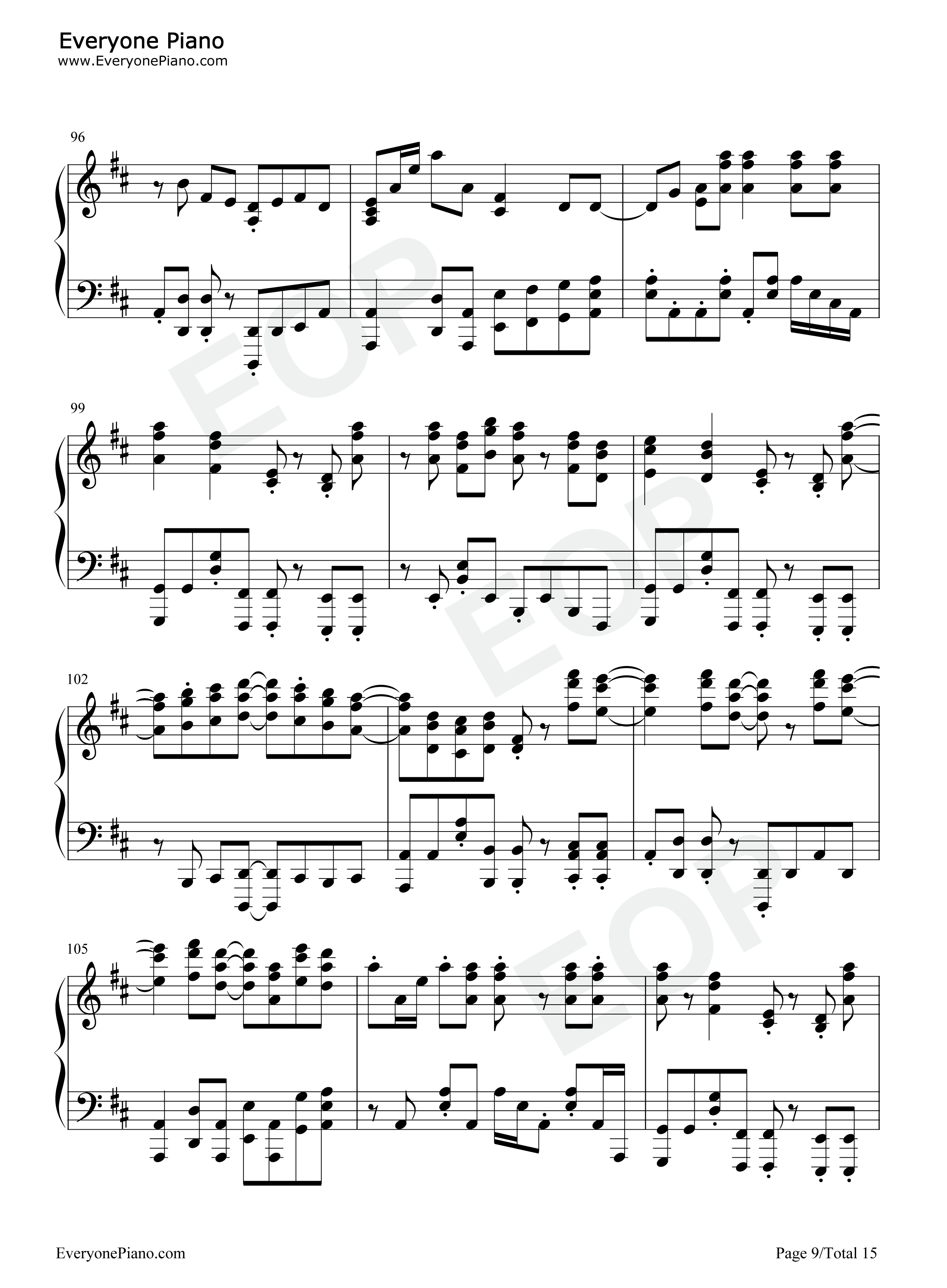 SOUVENIR钢琴谱-BUMP OF CHICKEN9