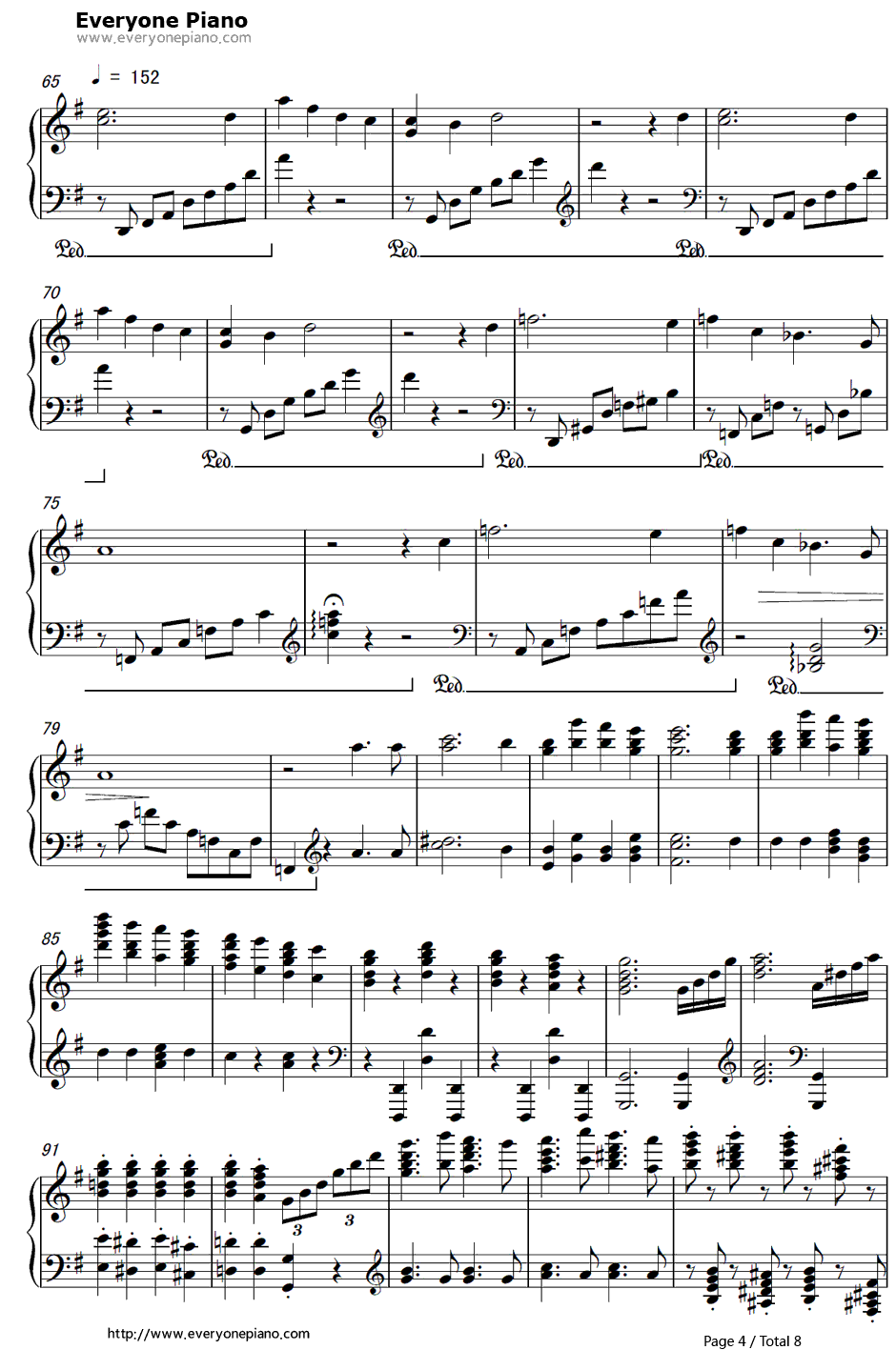 New World Concerto钢琴谱-马克西姆-新世界钢琴协奏曲4