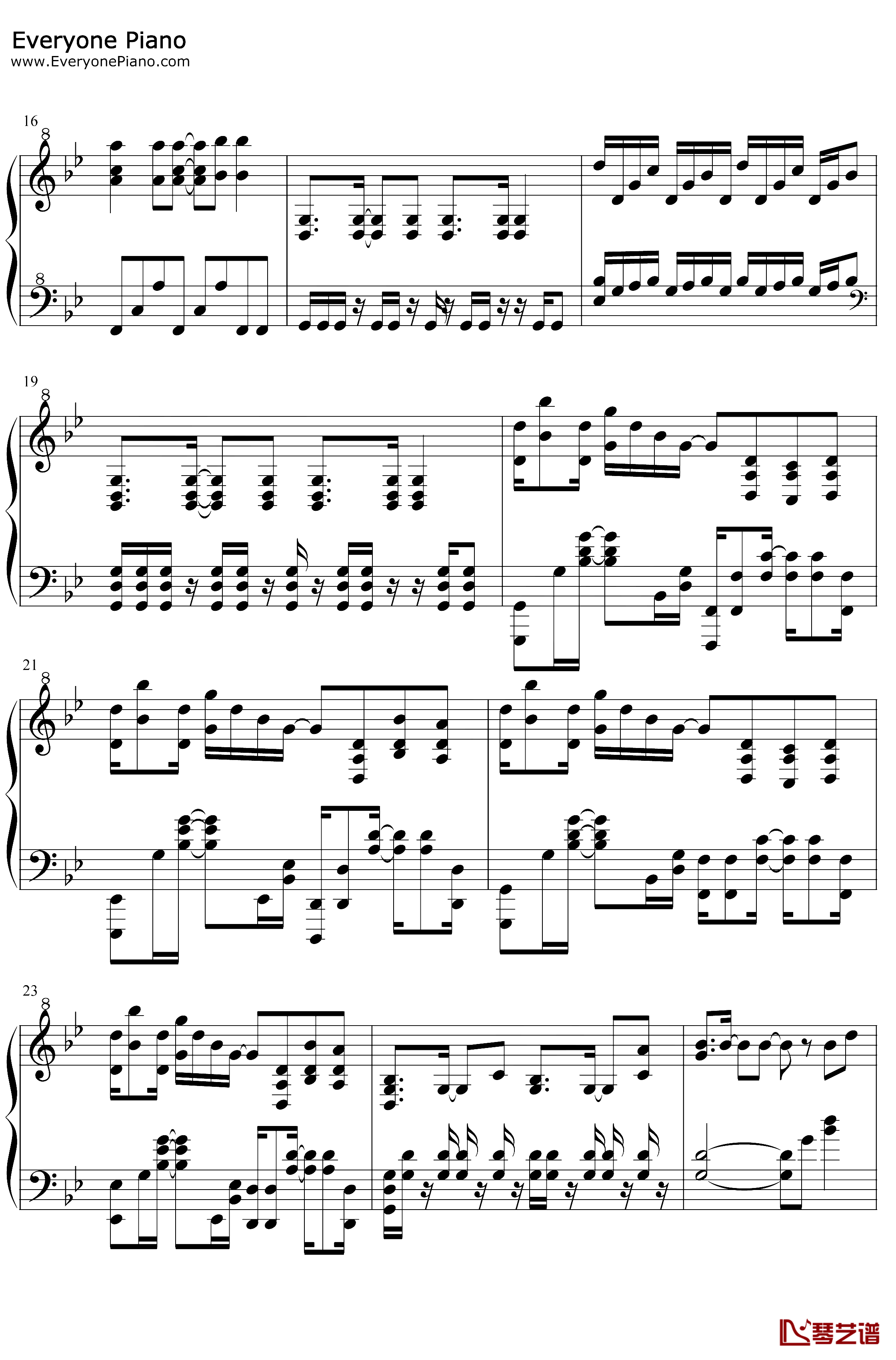 Unravel钢琴谱-Tkfrom凛冽时雨-简化自A叔版2