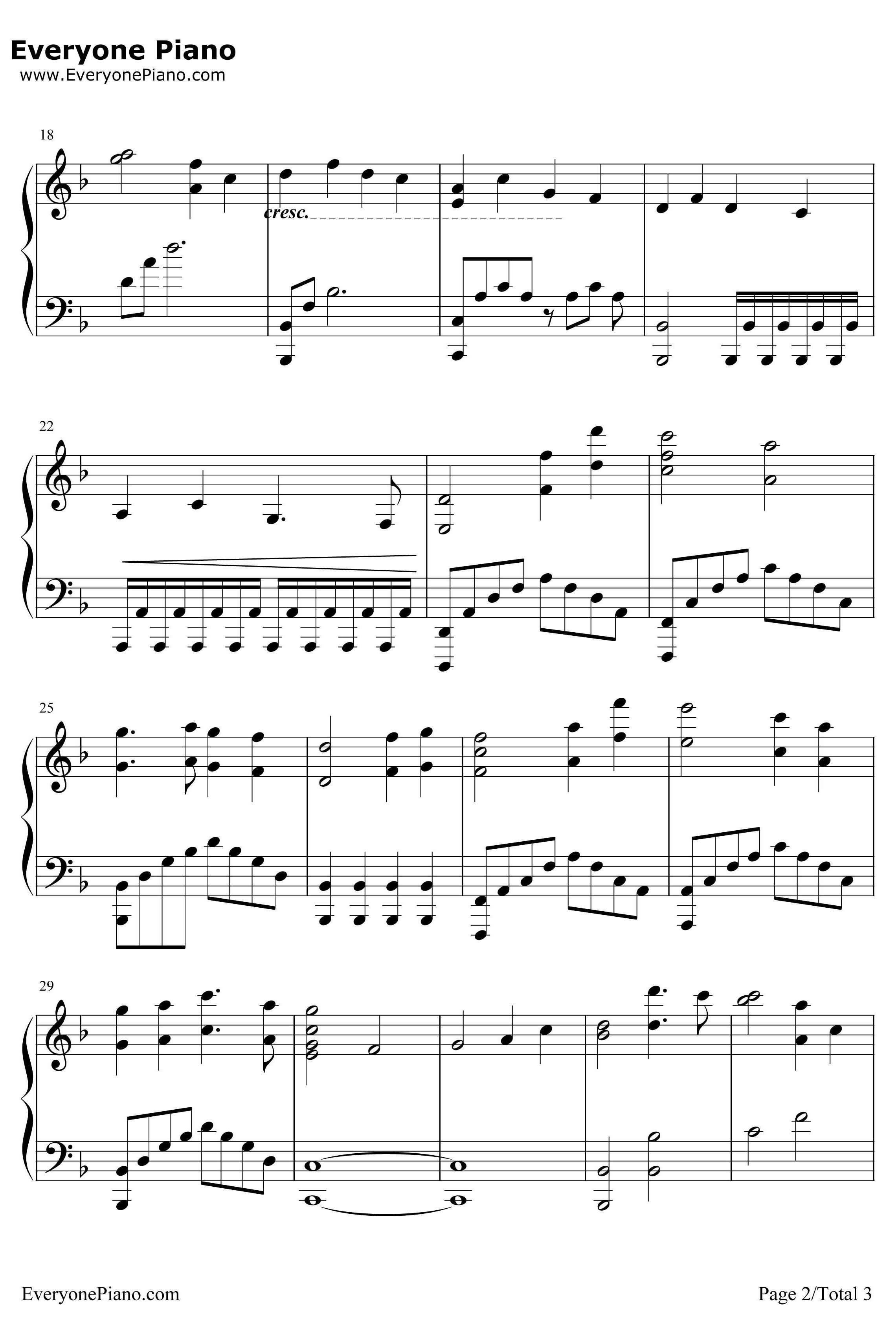 Oogway Ascends钢琴谱-HansZimmer-功夫熊猫OST2