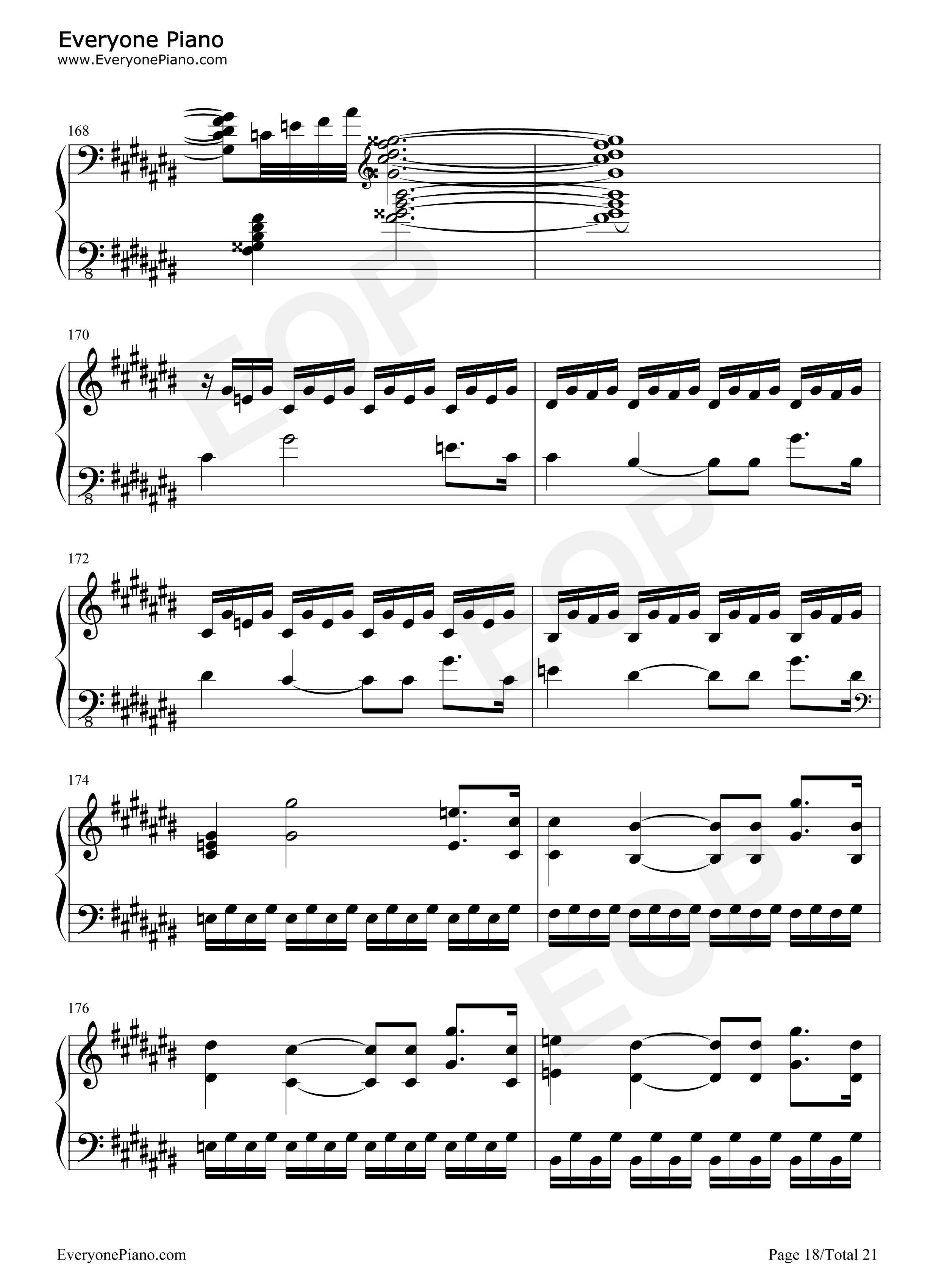 月光奏鸣曲第三乐章钢琴谱-贝多芬18