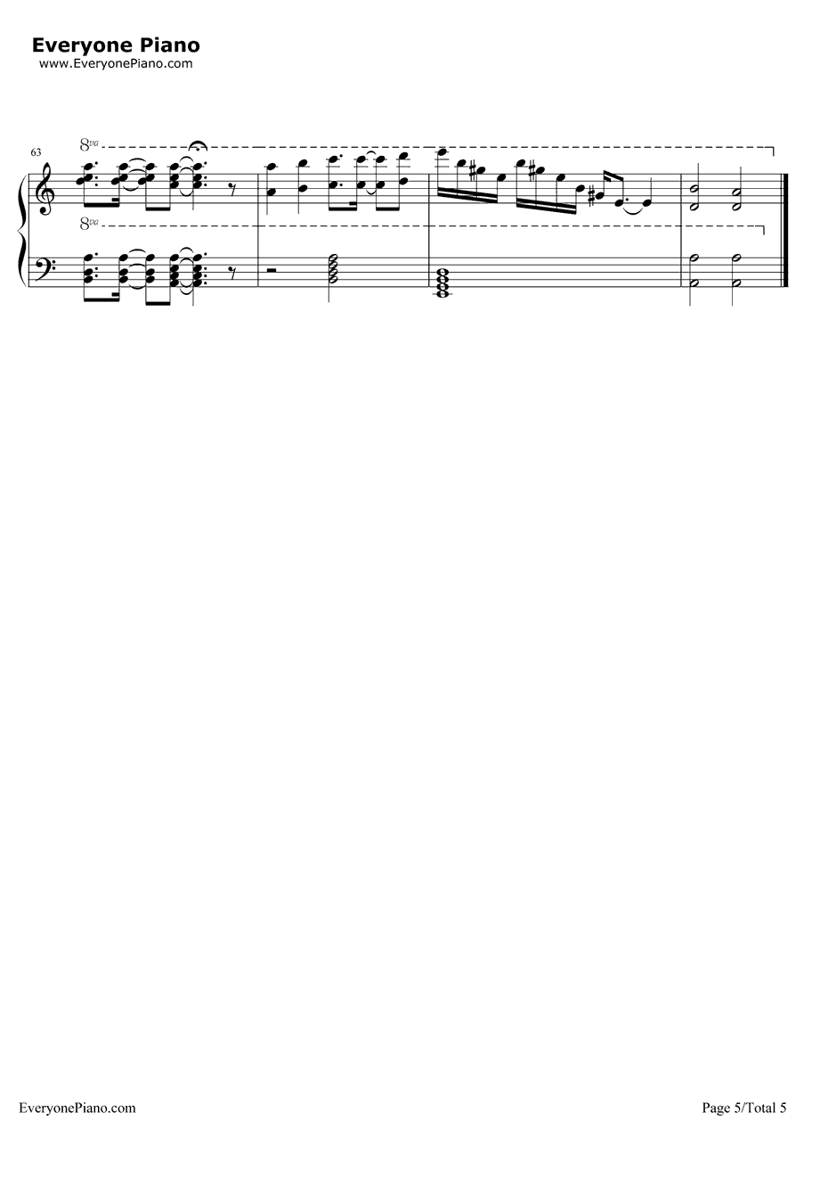 贝多芬病毒钢琴谱-贝多芬5