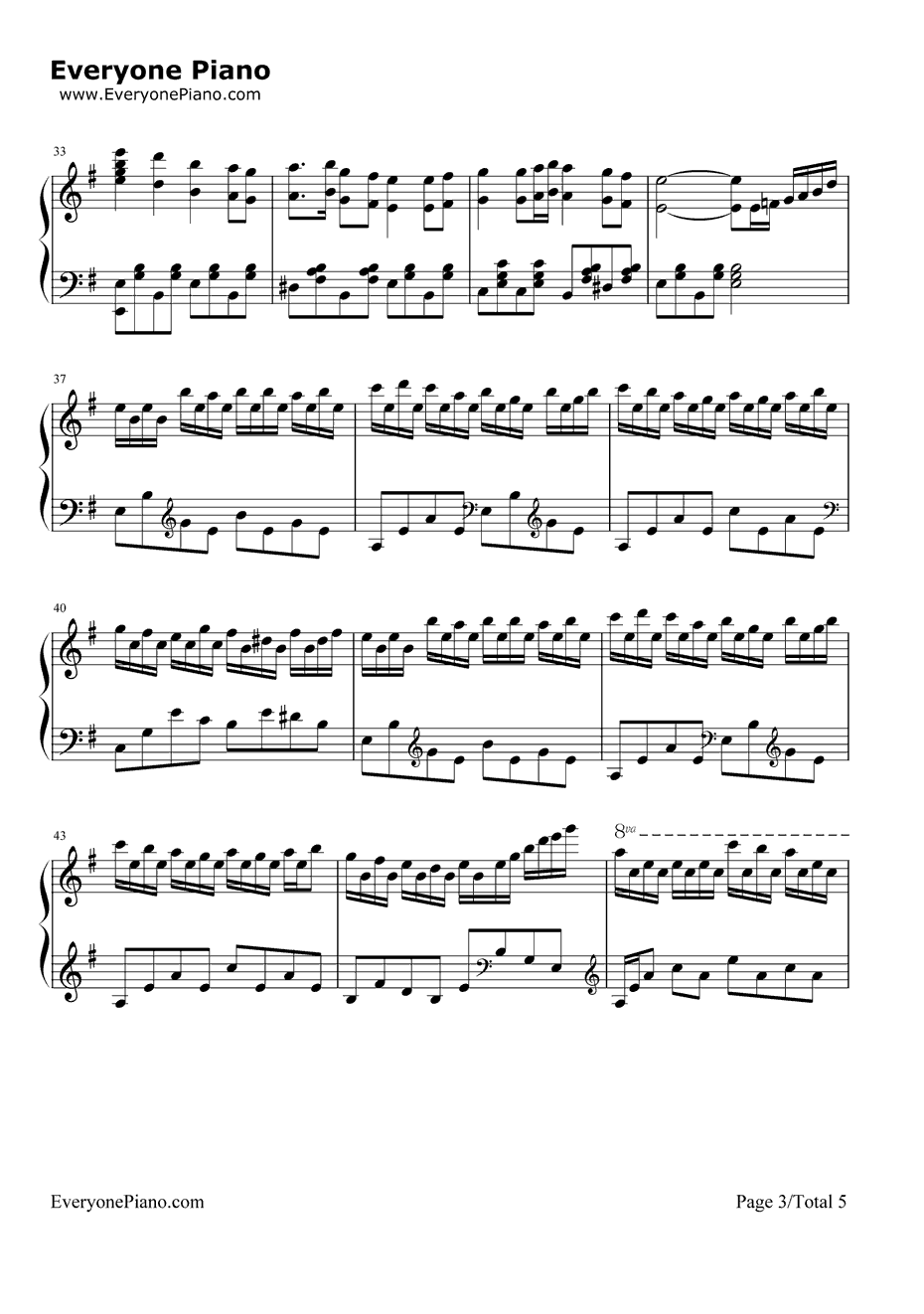 水手钢琴谱-郑智化3