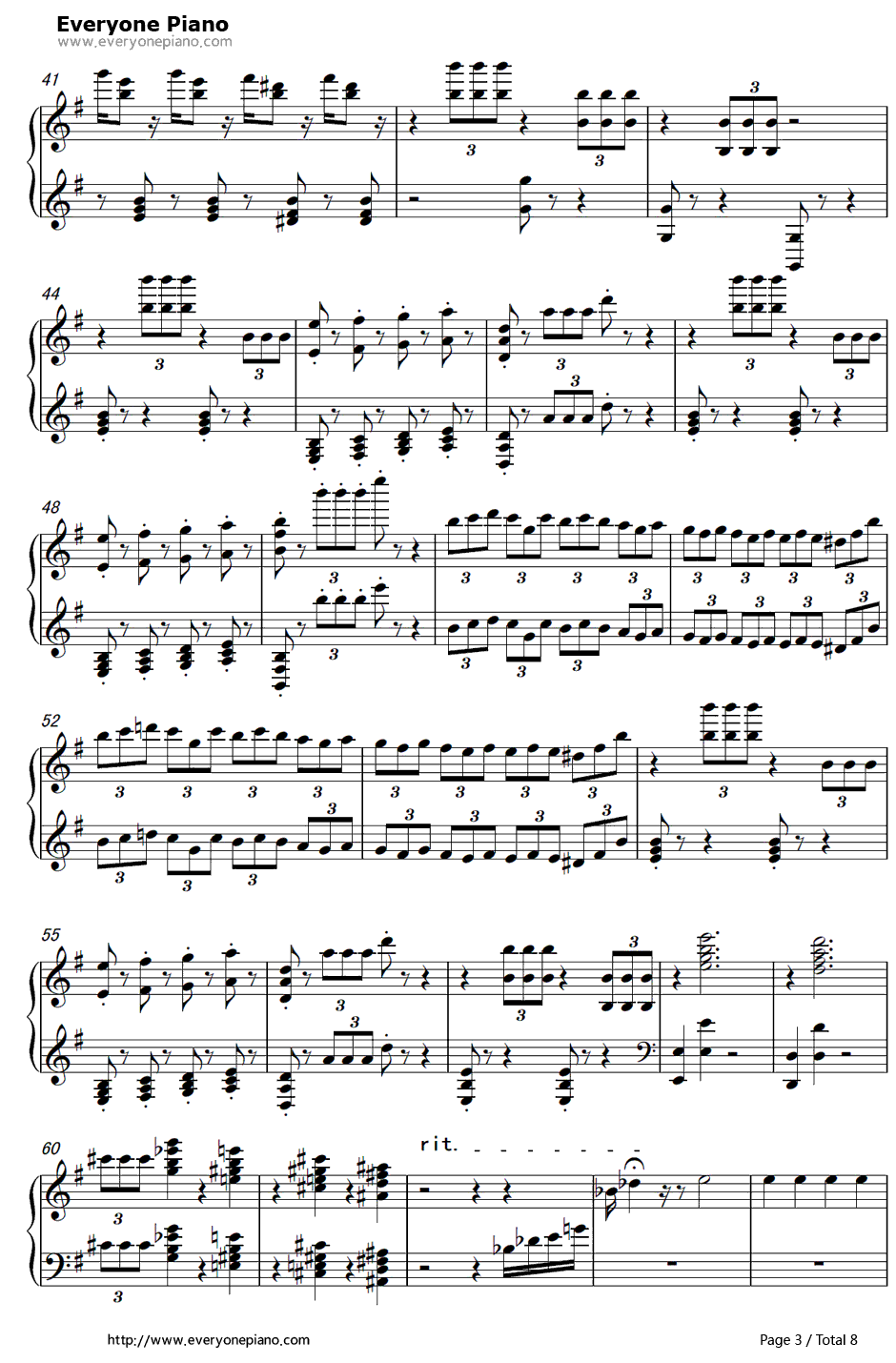 New World Concerto钢琴谱-马克西姆-新世界钢琴协奏曲3
