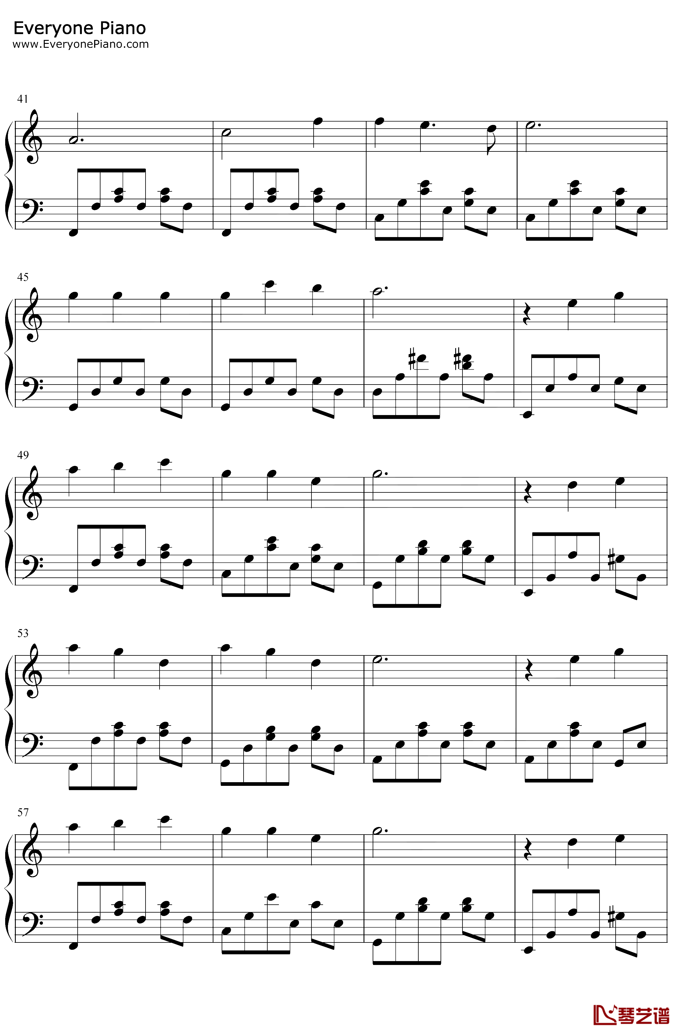 月迷风影钢琴谱-有坂美香-十二国记片尾曲3