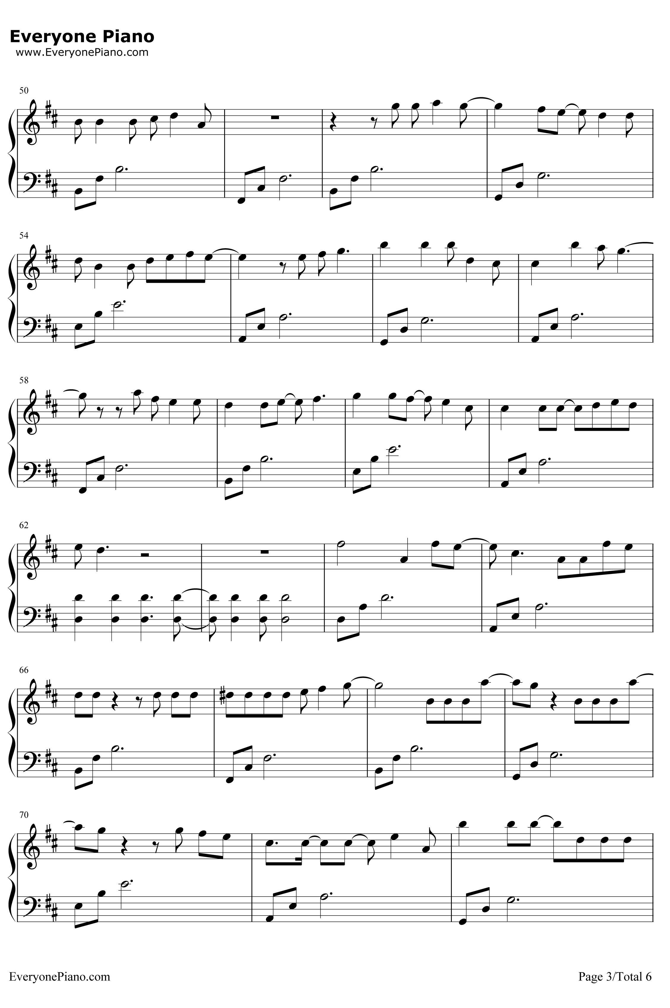 恋弾けました钢琴谱-ゆず-齐木楠雄的灾难主题曲3