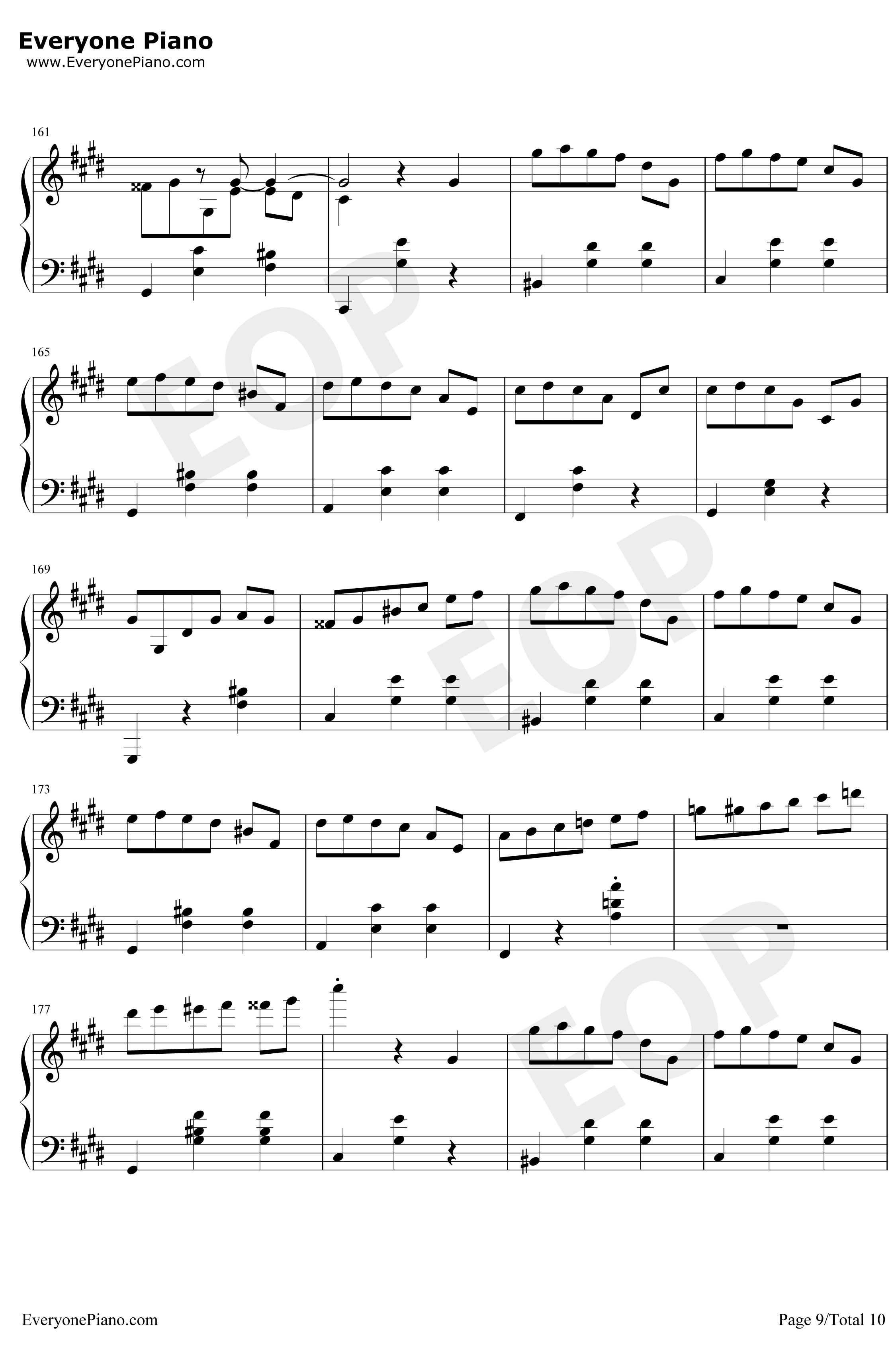升C小调圆舞曲钢琴谱-肖邦9