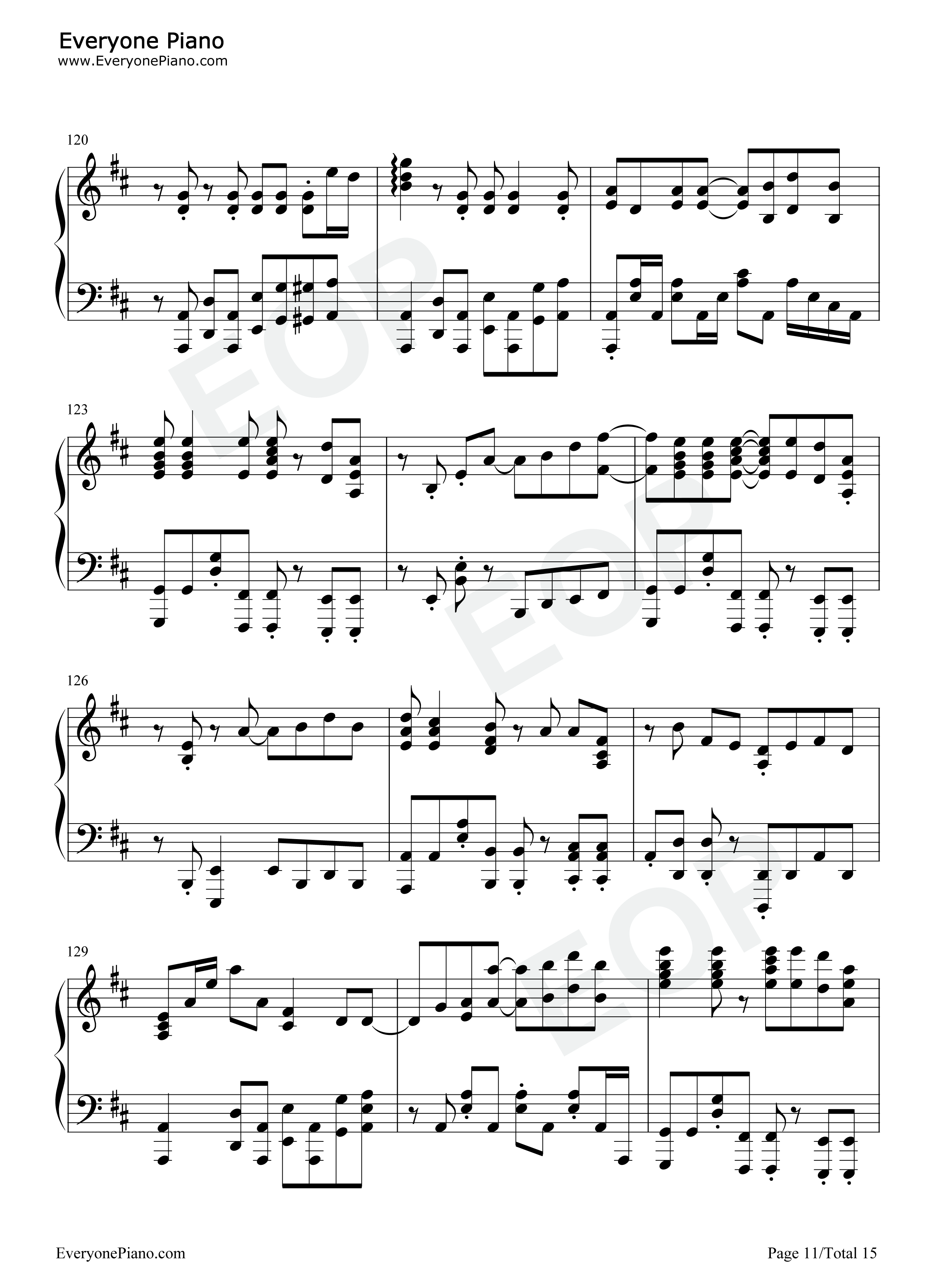 SOUVENIR钢琴谱-BUMP OF CHICKEN11