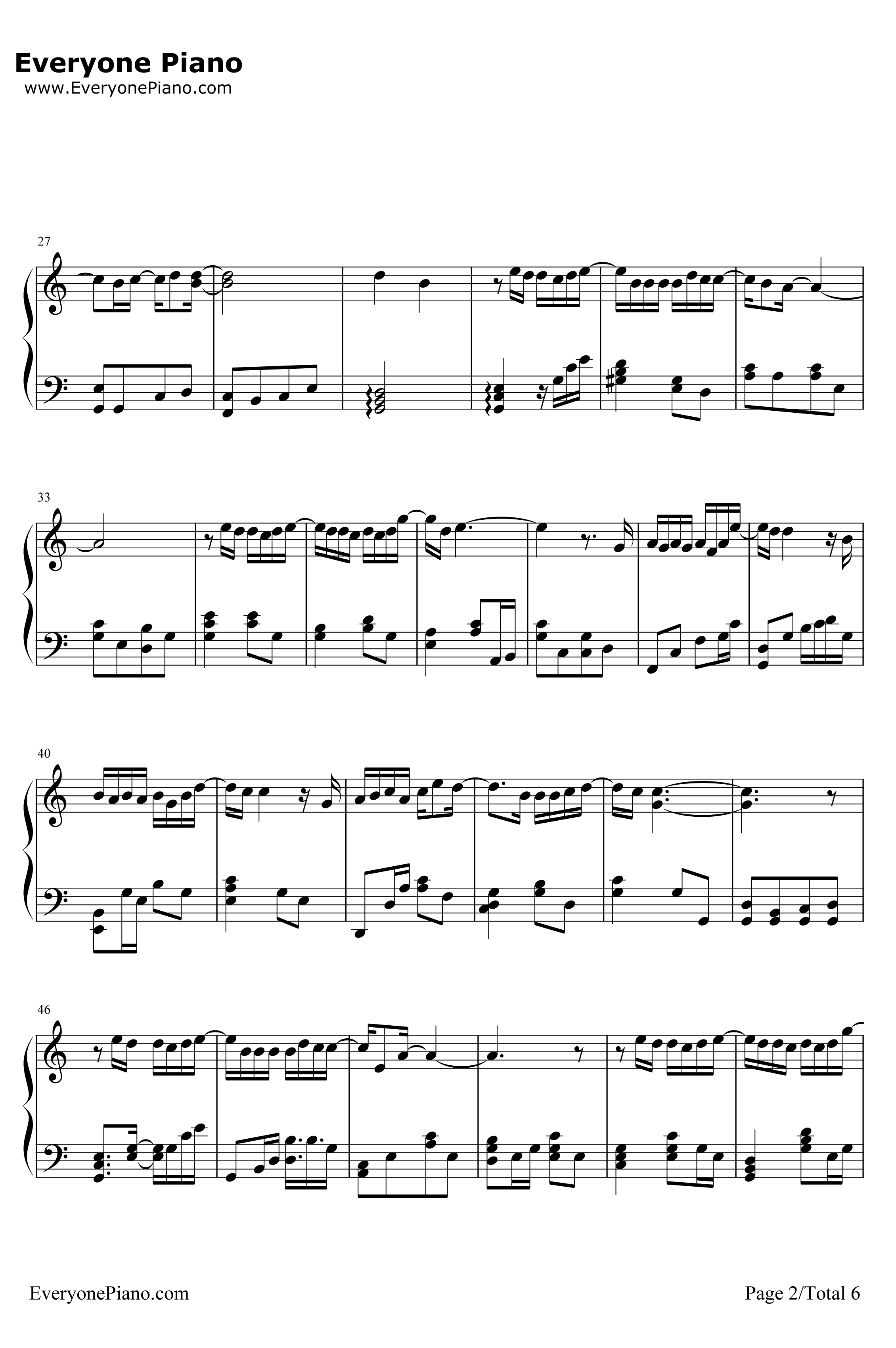 绅士钢琴谱-薛之谦-完整版2