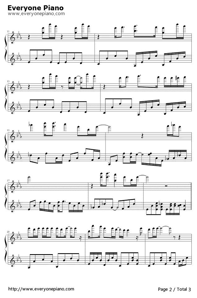 迷宫钢琴谱-王若琳2