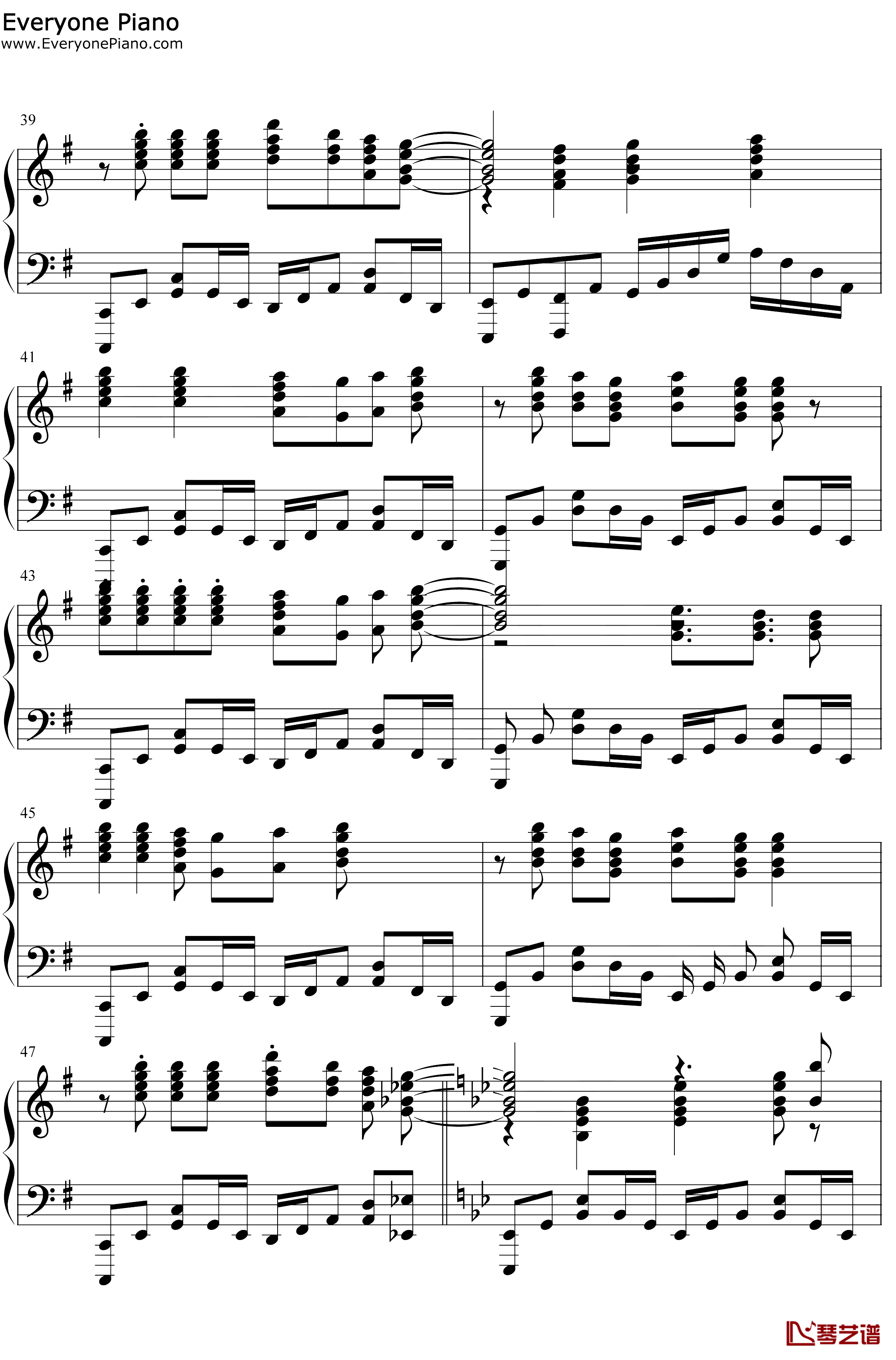 スマイルスキル=スキスキル钢琴谱-麦露烈娜梅维丝珀琳-我不是说了能力要平均值么OP5