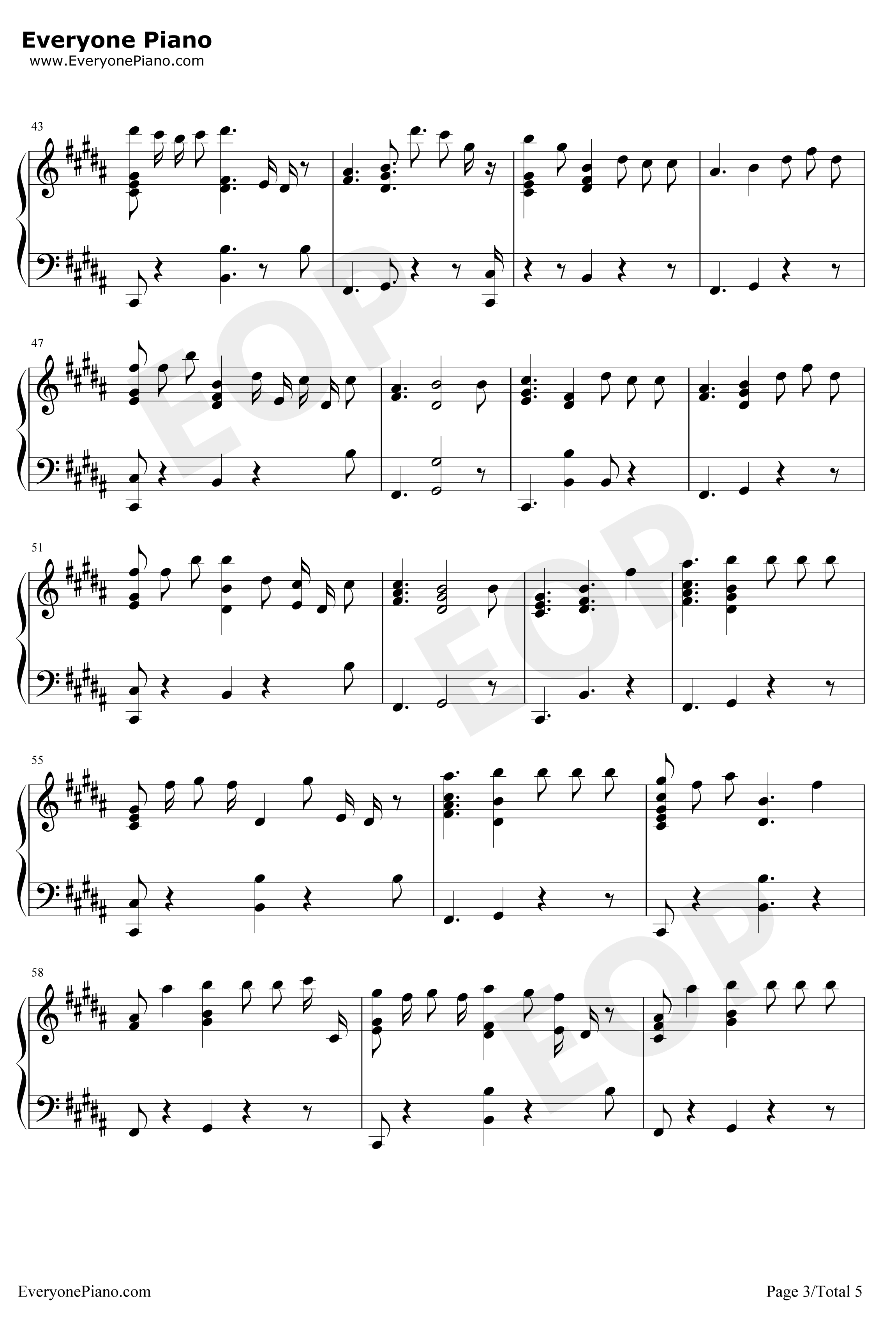 Help Me Out钢琴谱-Maroon 5 Julia Michaels3