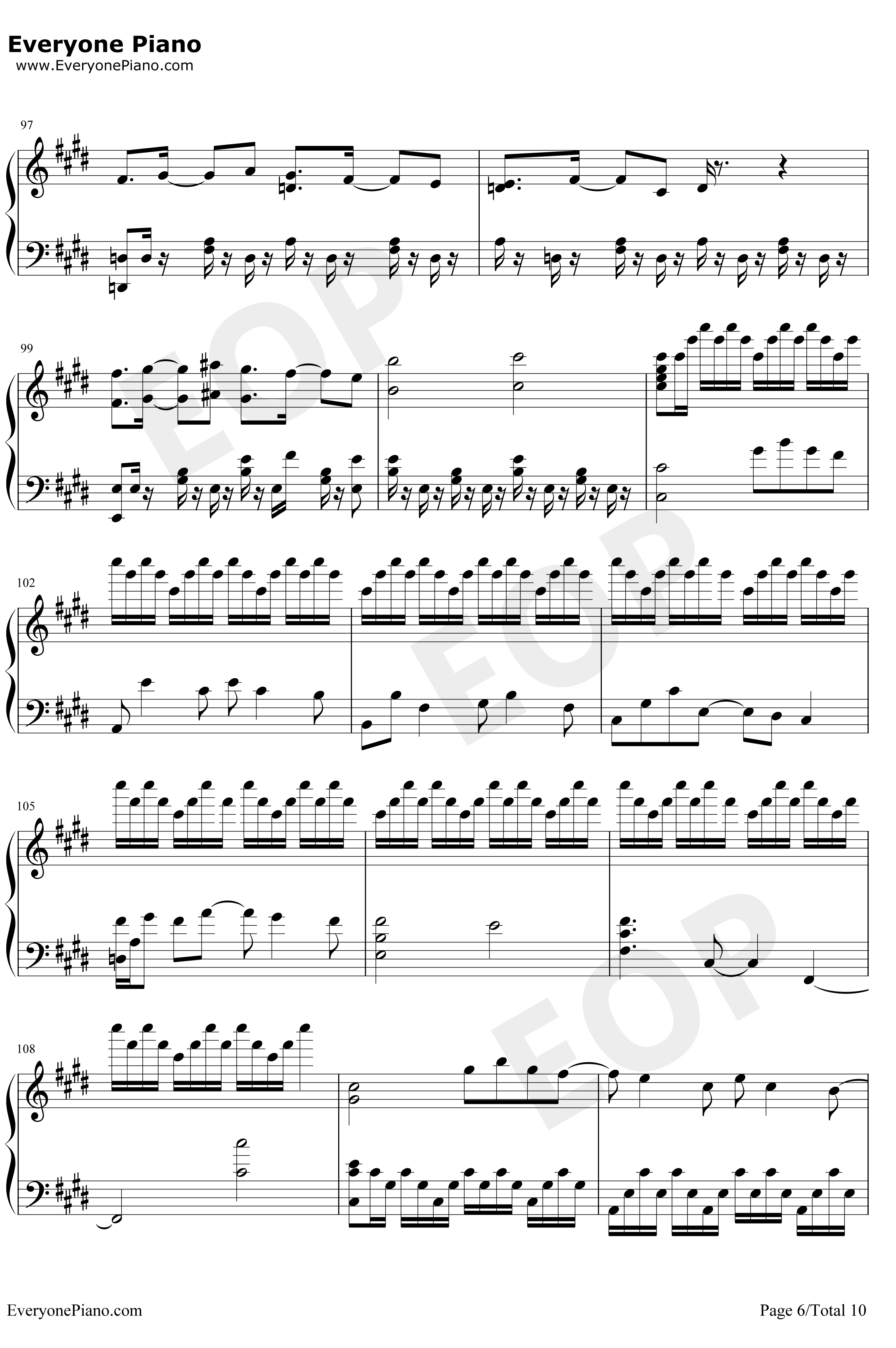 Little Busters钢琴谱-Rita-完整版6