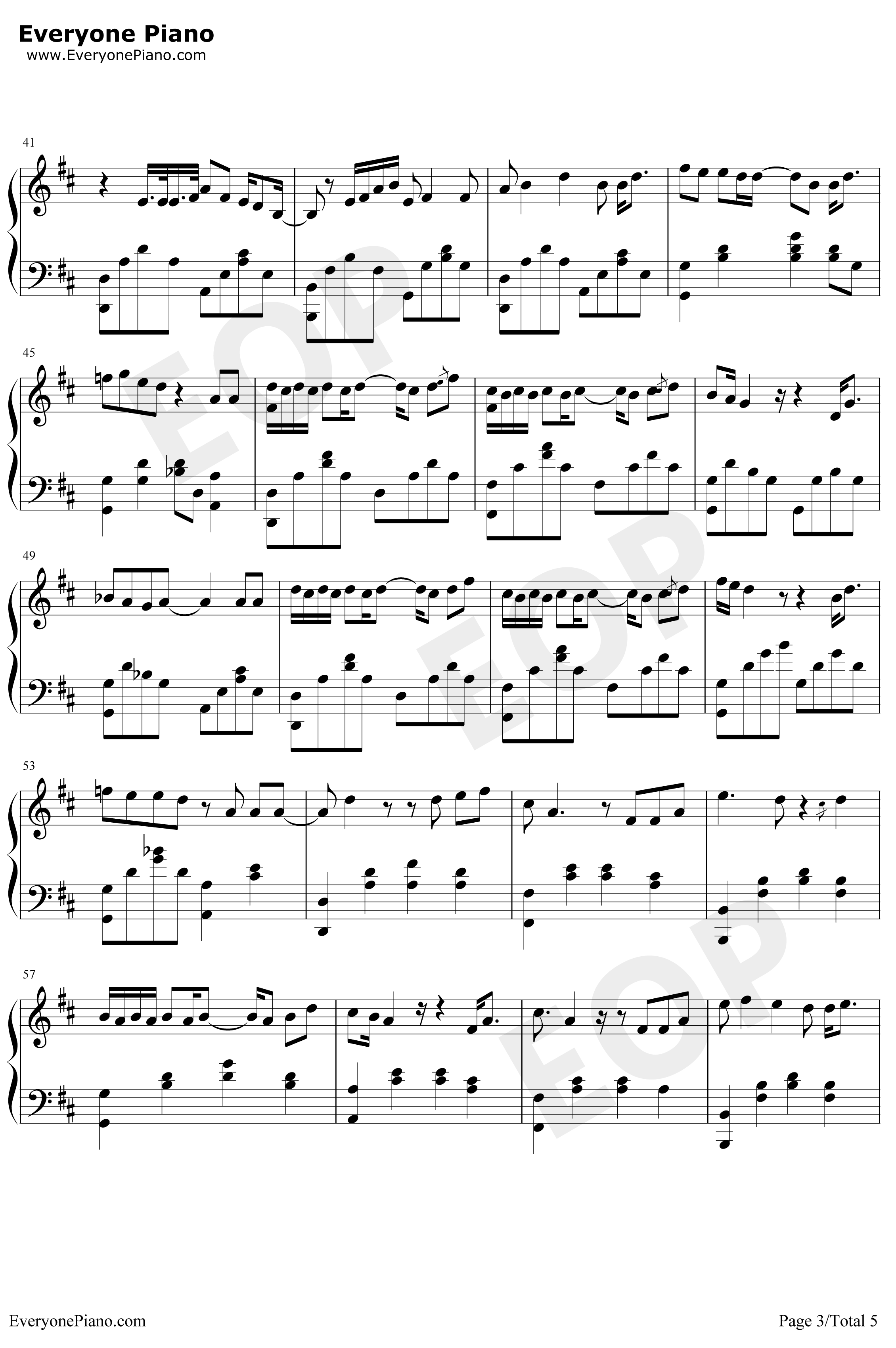 燕窝钢琴谱-苏打绿3