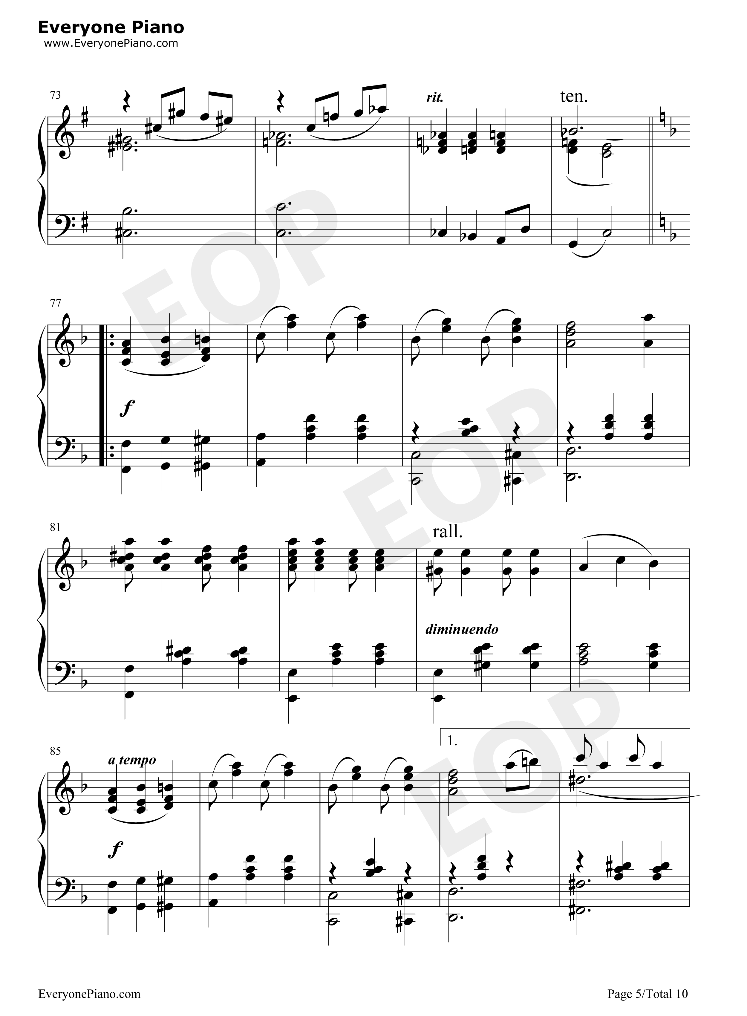 Bethena A Concert Waltz钢琴谱-Scott Joplin  斯科特·乔普林5