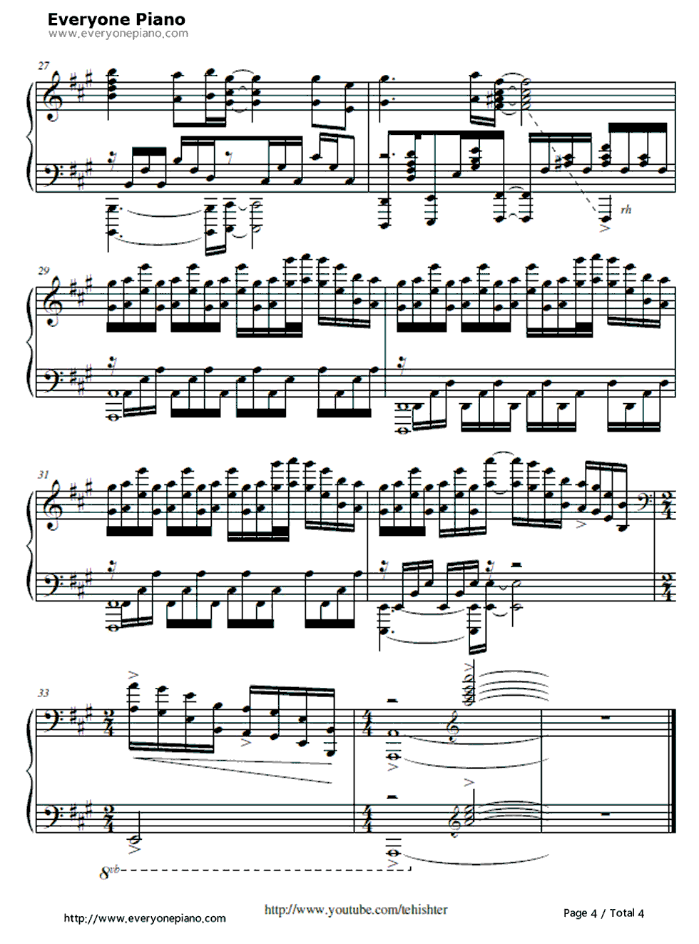 Alicemagic钢琴谱-Rita4