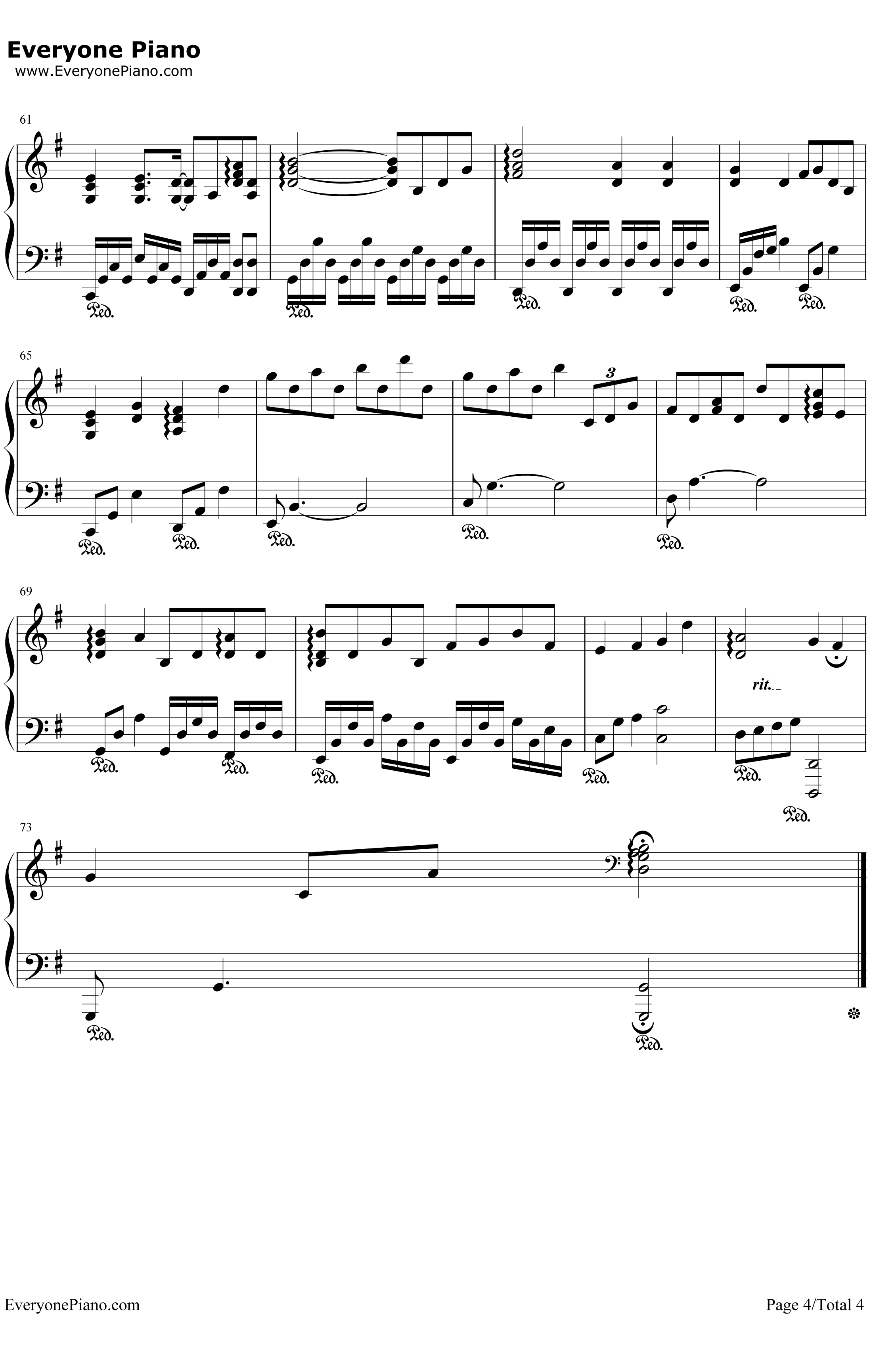 空白格钢琴伴奏钢琴谱-杨宗纬4