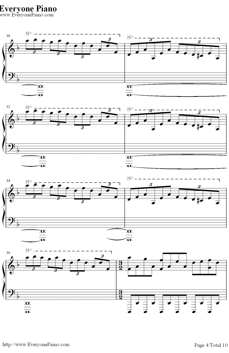 亨德尔的萨拉班德（Handel'sSarabande）钢琴谱-马克西姆MaksimMrvica4