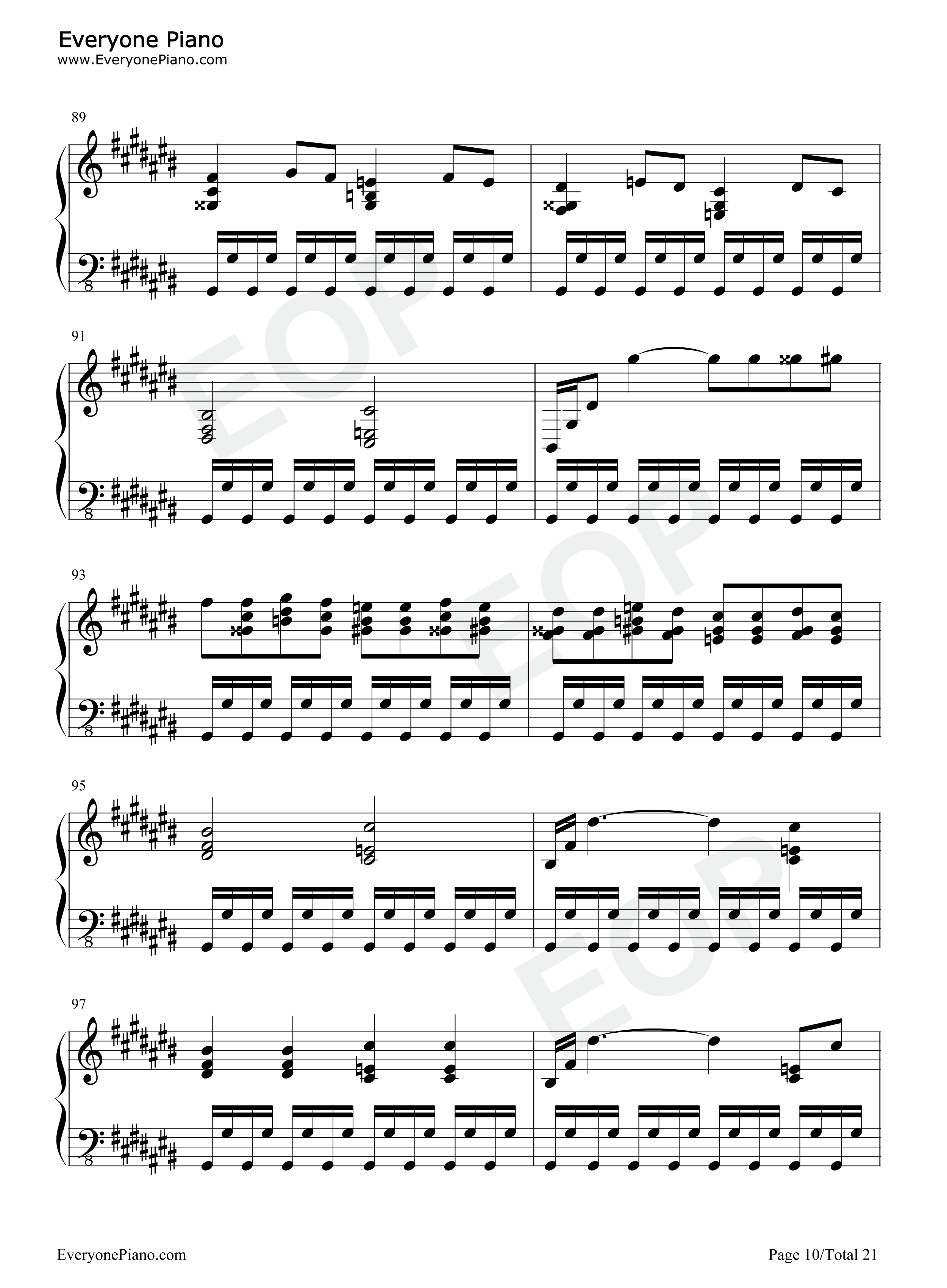 月光奏鸣曲第三乐章钢琴谱-贝多芬10