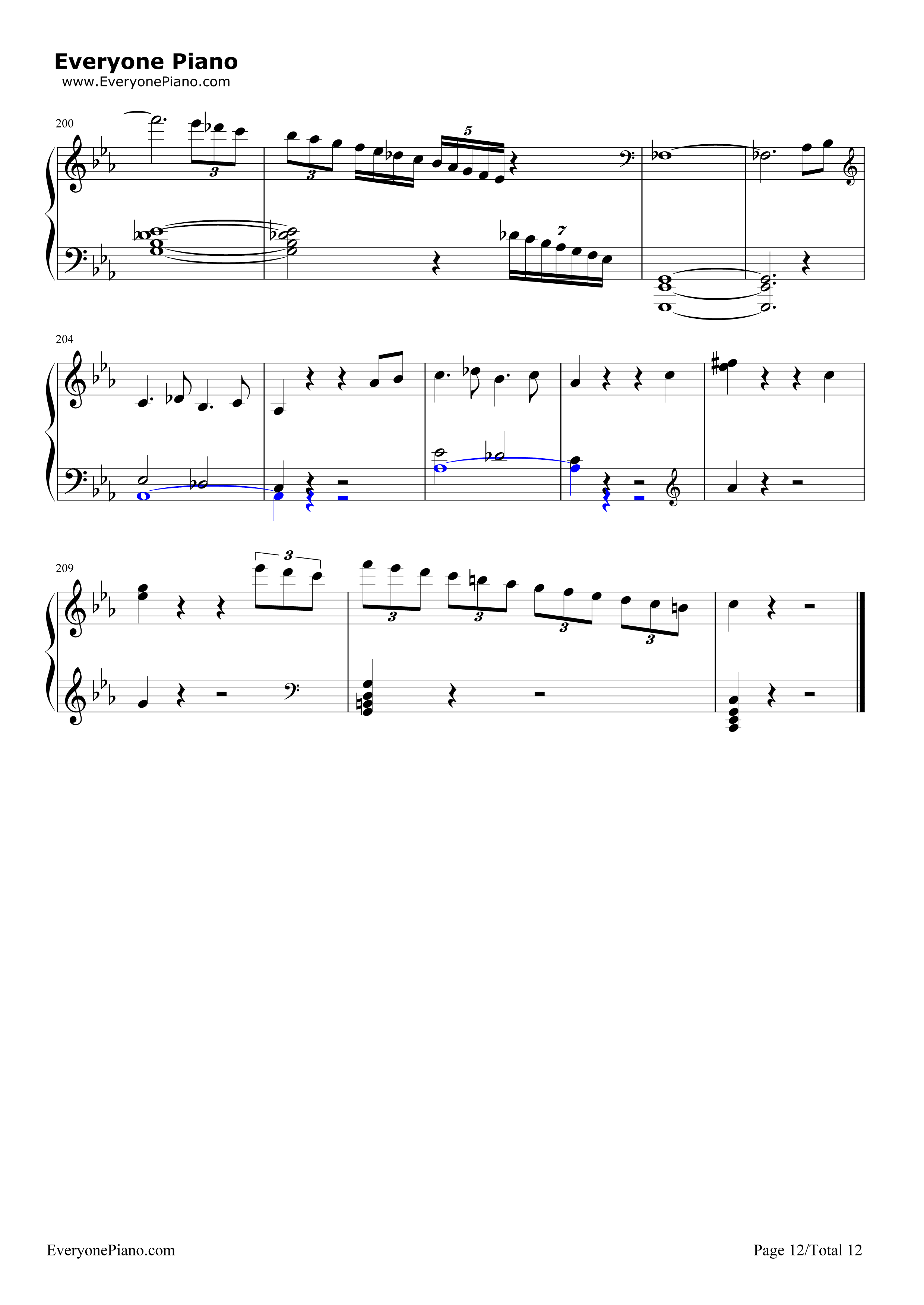 悲怆钢琴谱-贝多芬12