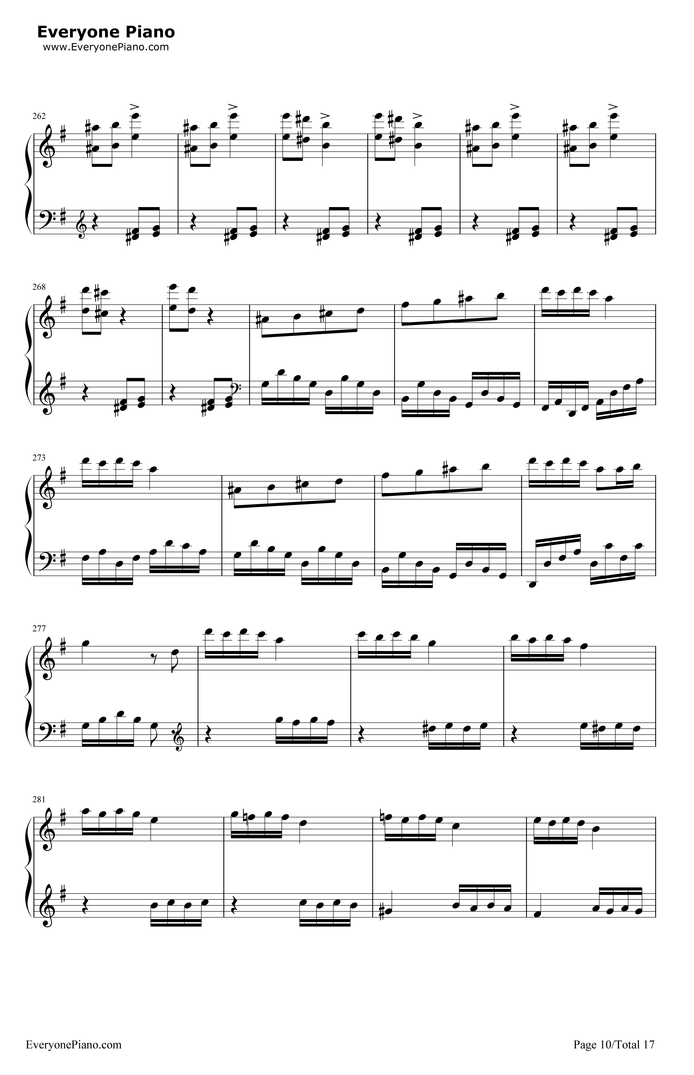 丢失一分钱的愤怒钢琴谱-贝多芬10
