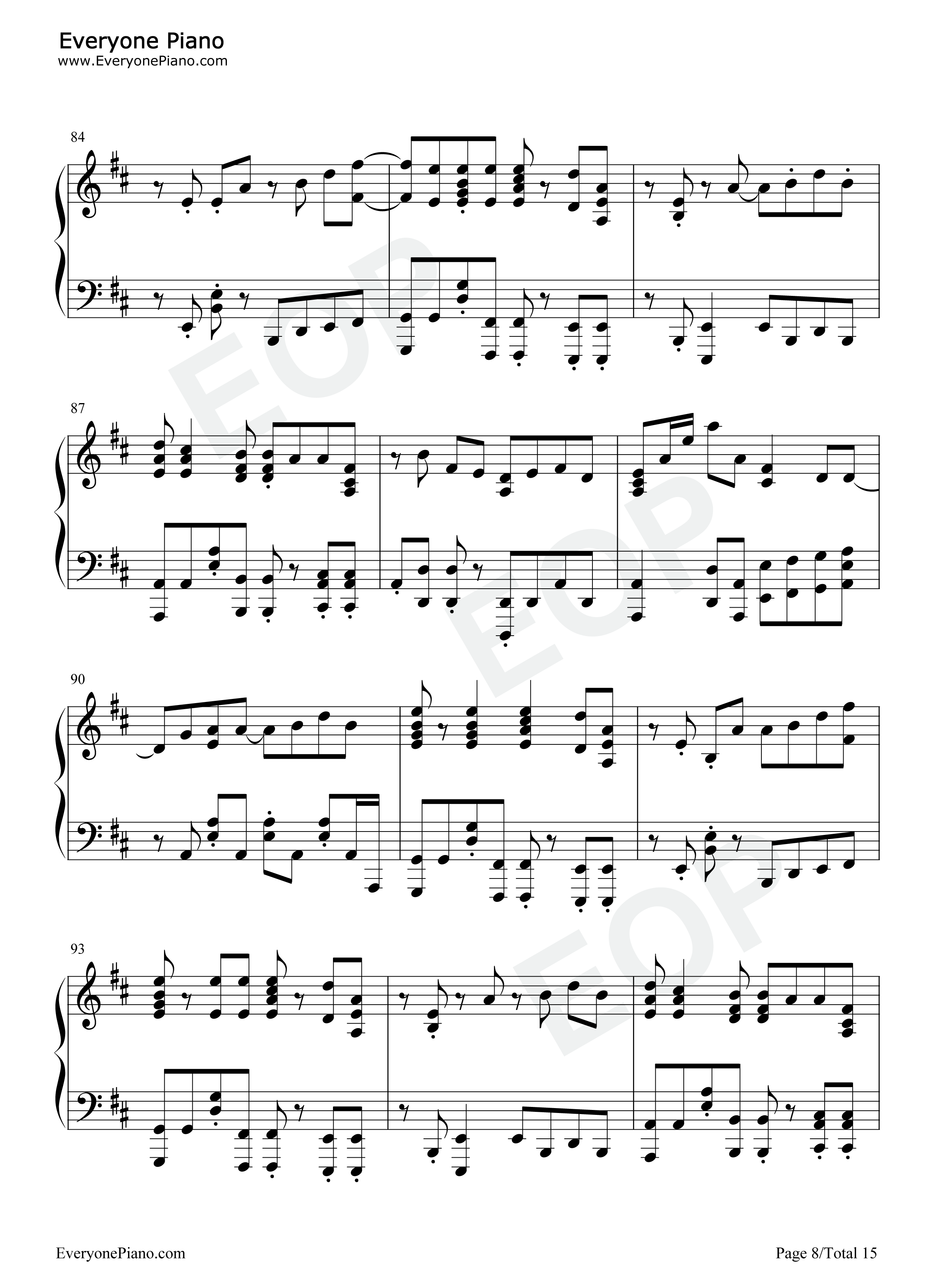 SOUVENIR钢琴谱-BUMP OF CHICKEN8