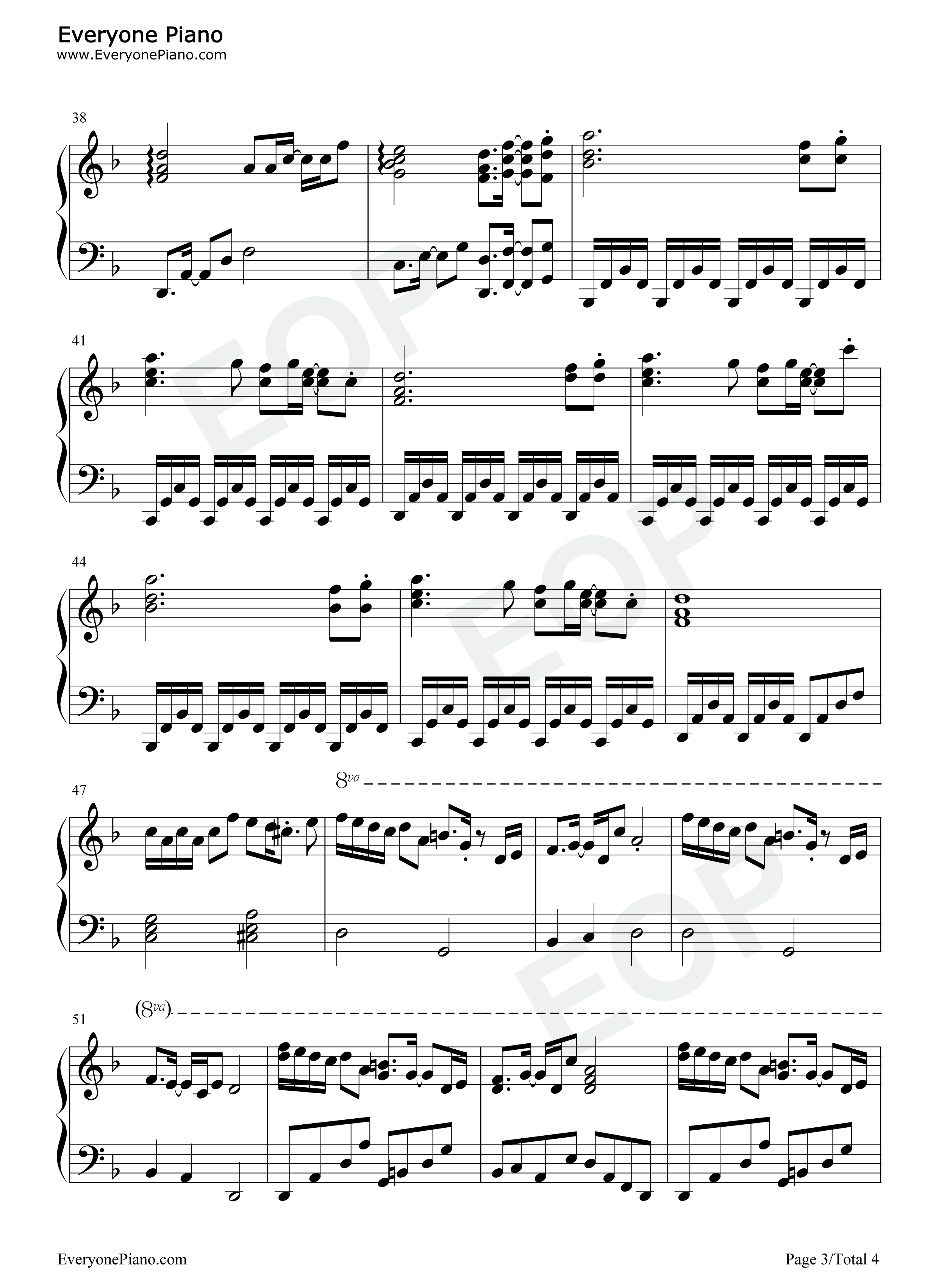Bergentrückung钢琴谱-Toby Fox3