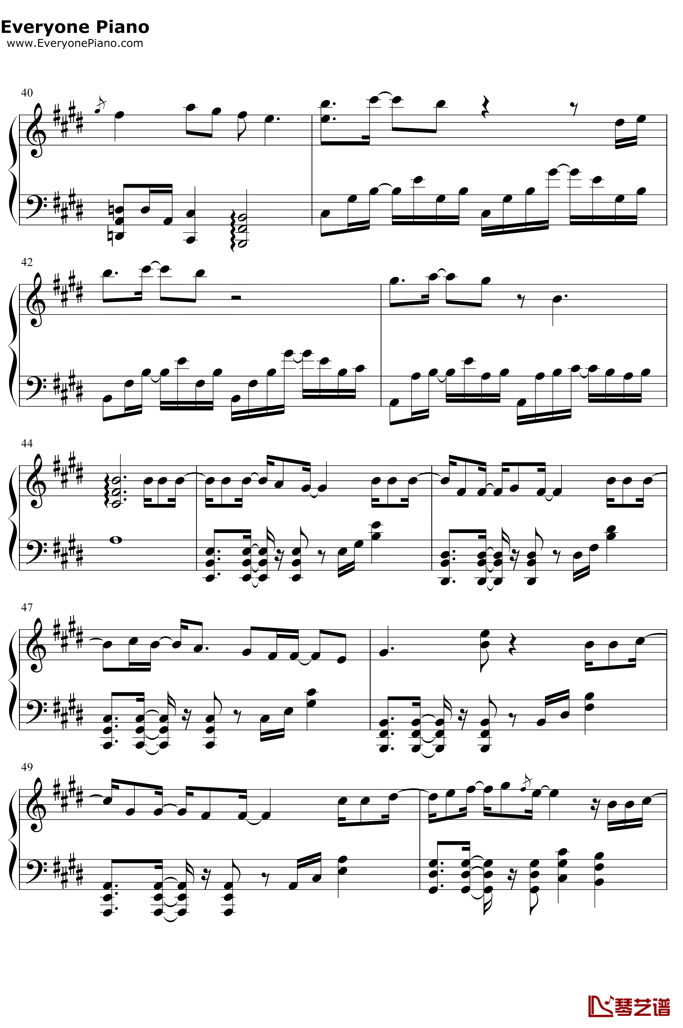 对的时间点钢琴谱-林俊杰-动人旋律谱写时间与生命的感动5