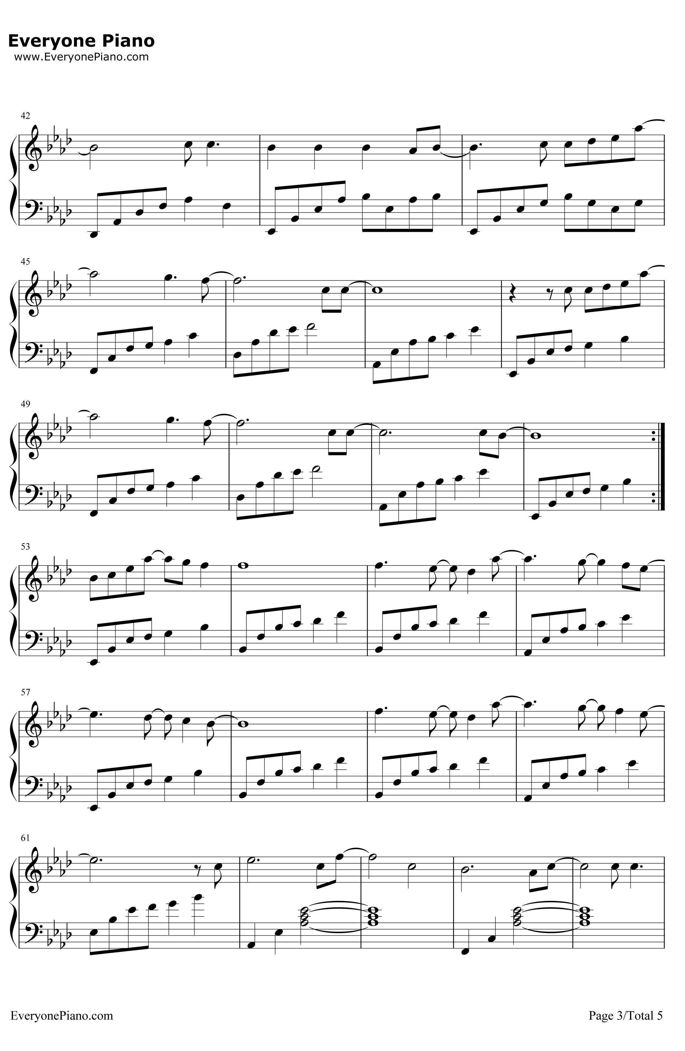 All of Me钢琴谱-JohnLegend-完整版3