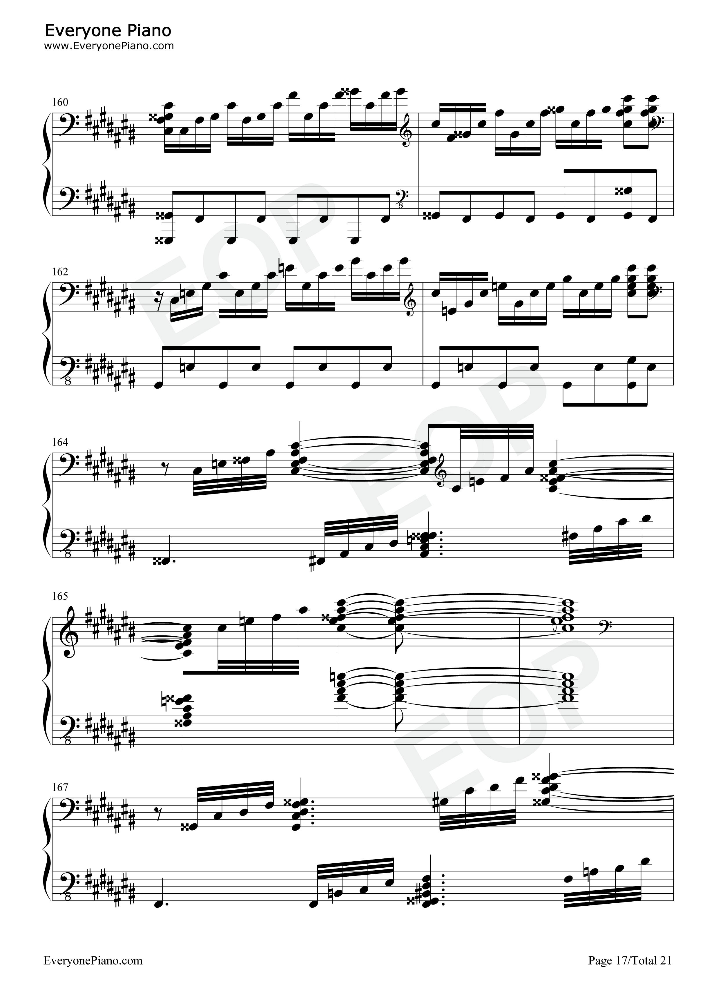 月光奏鸣曲第三乐章钢琴谱-贝多芬17